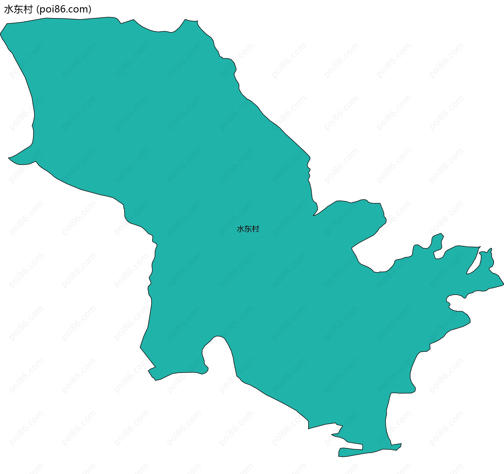 水东村边界地图