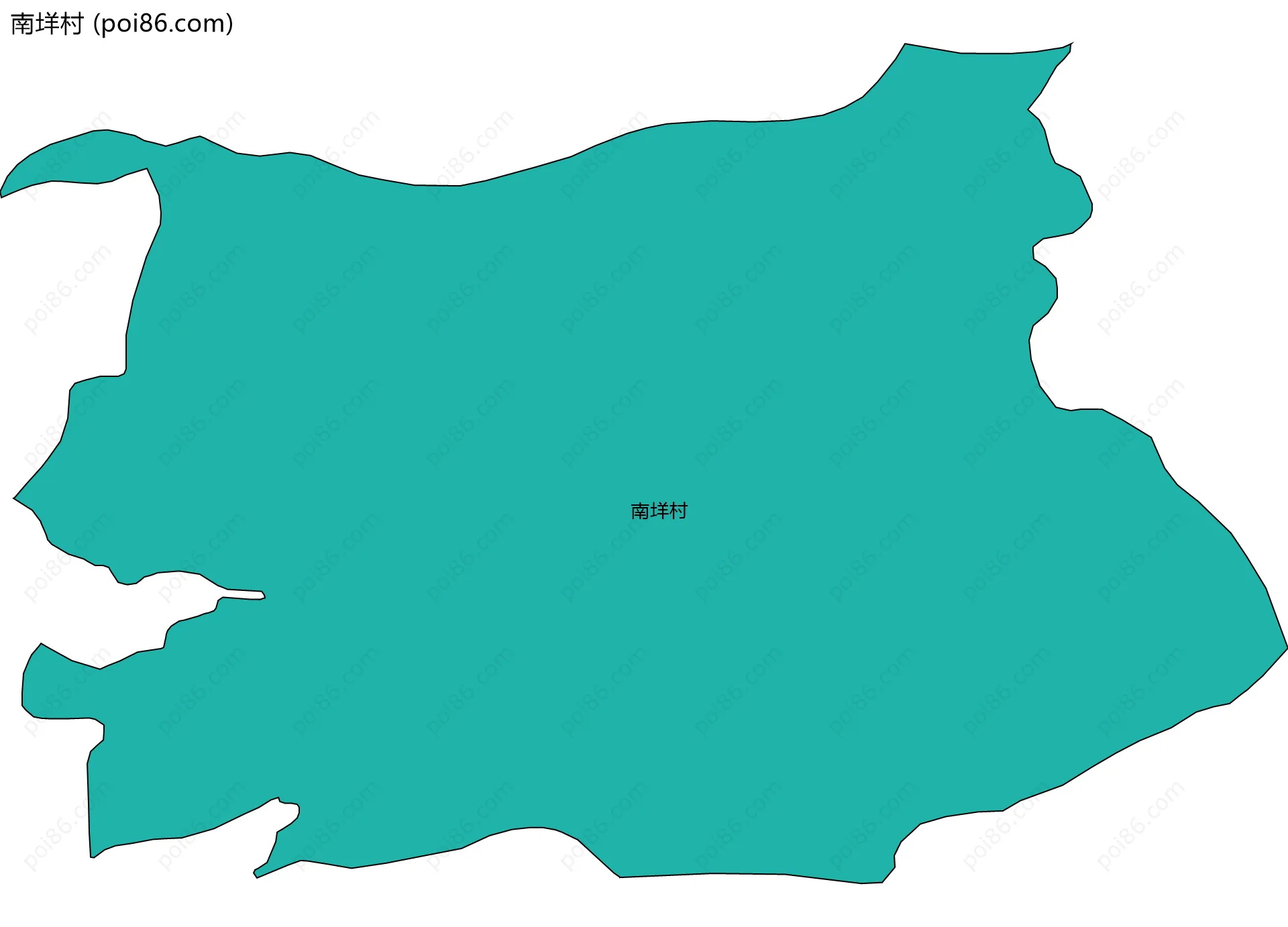 南垟村边界地图