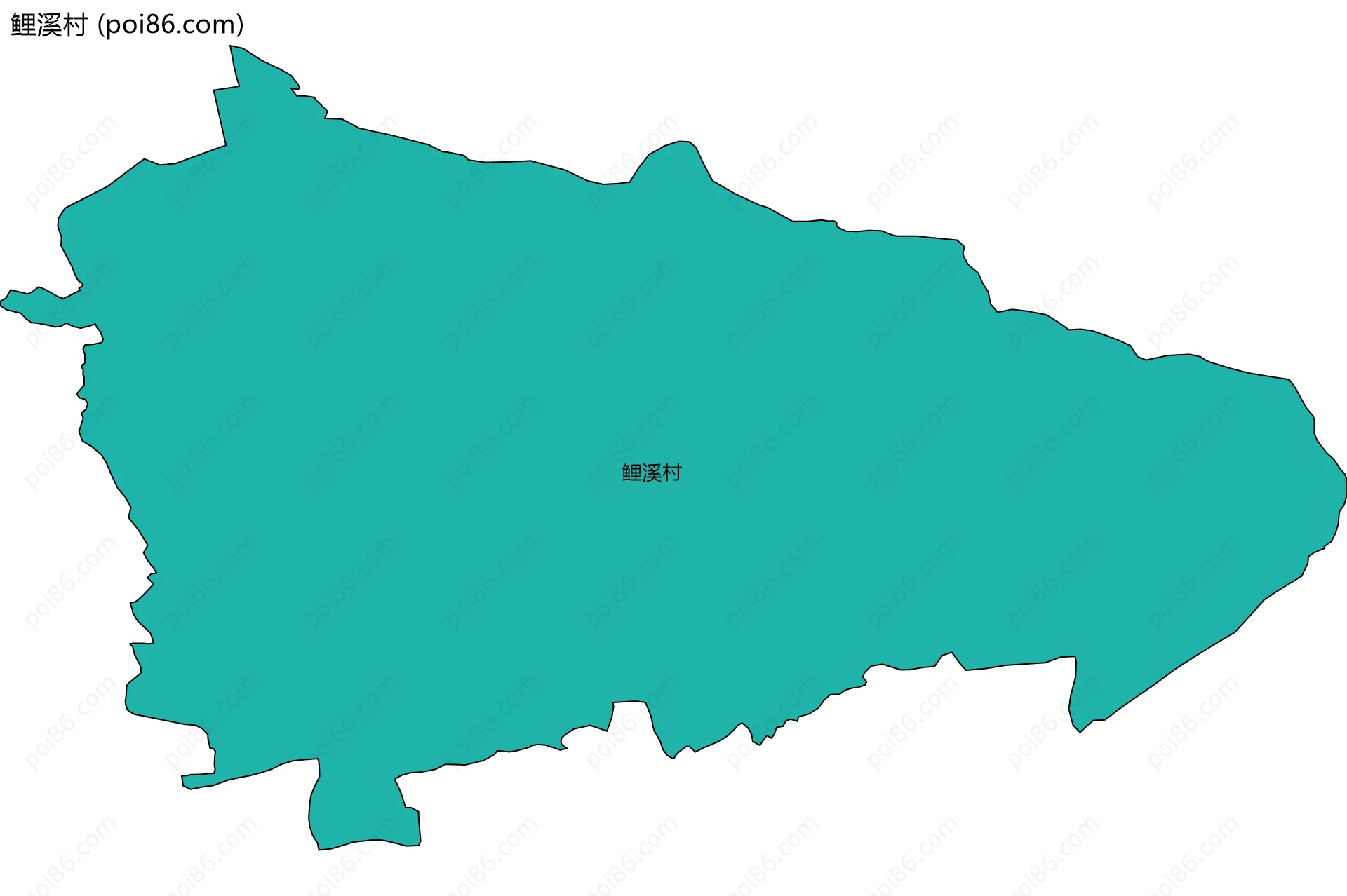 鲤溪村边界地图
