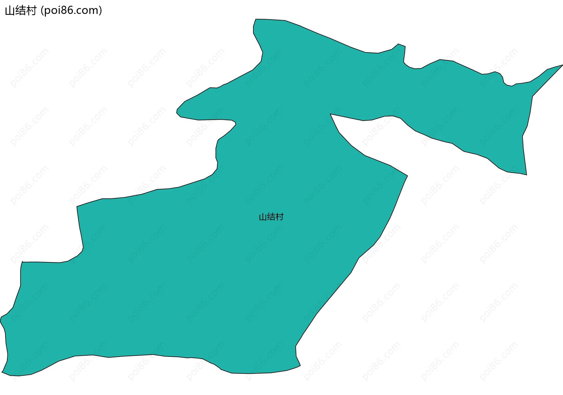 山结村边界地图