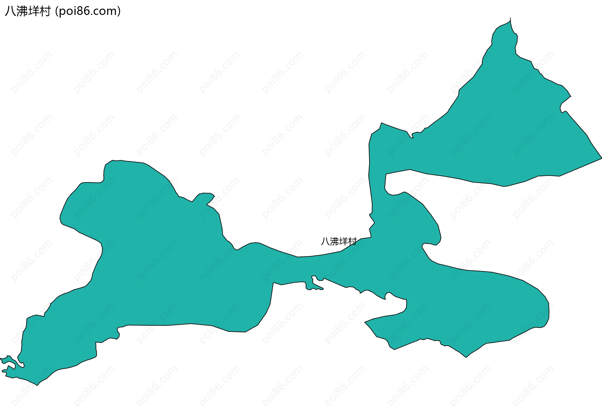 八沸垟村边界地图