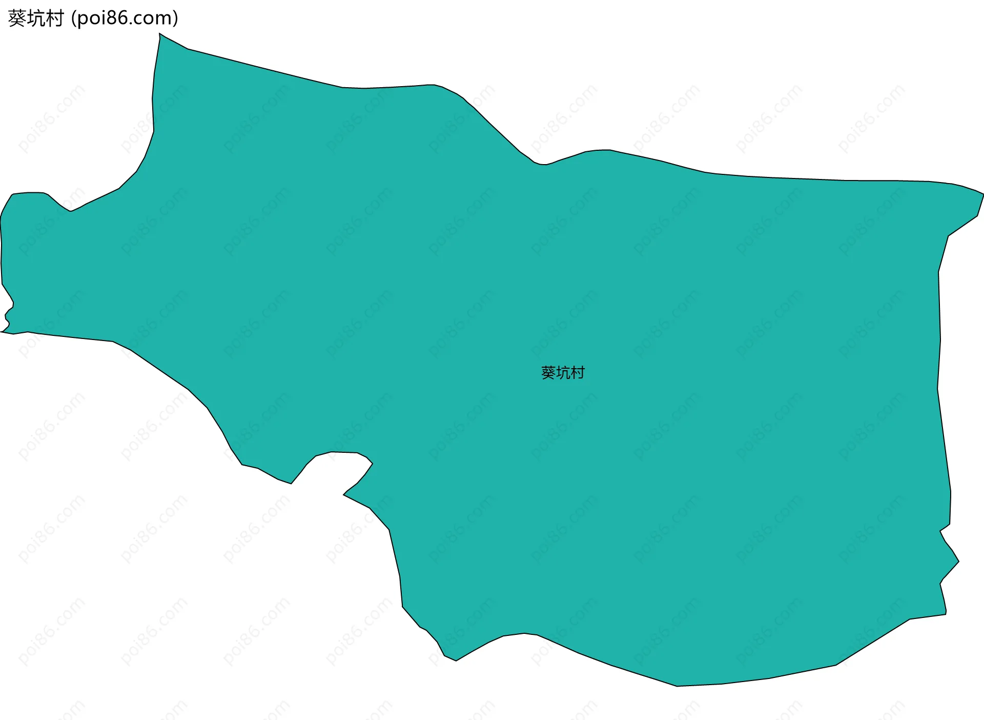 葵坑村边界地图