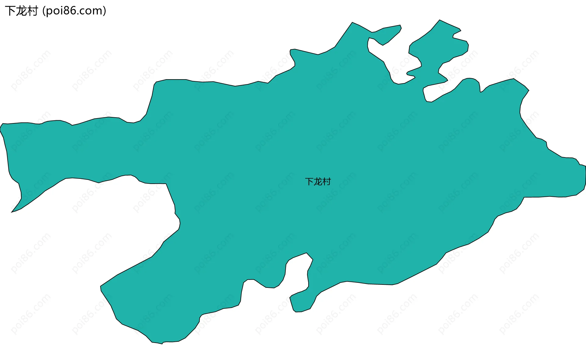 下龙村边界地图
