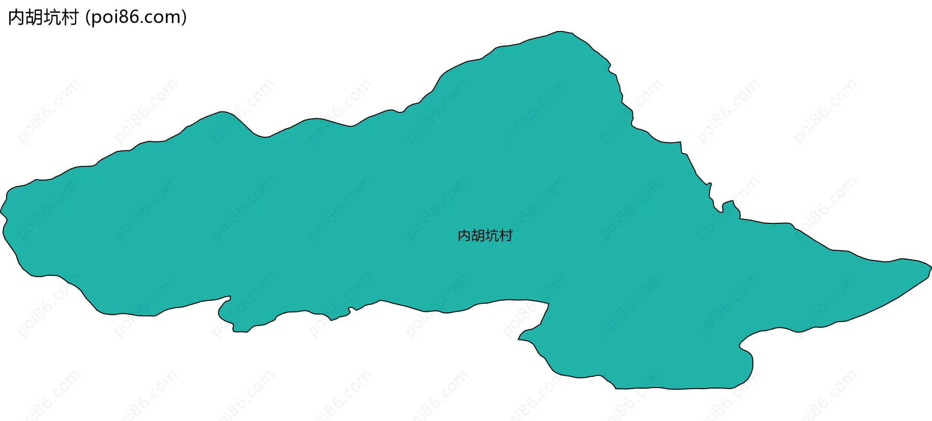 内胡坑村边界地图