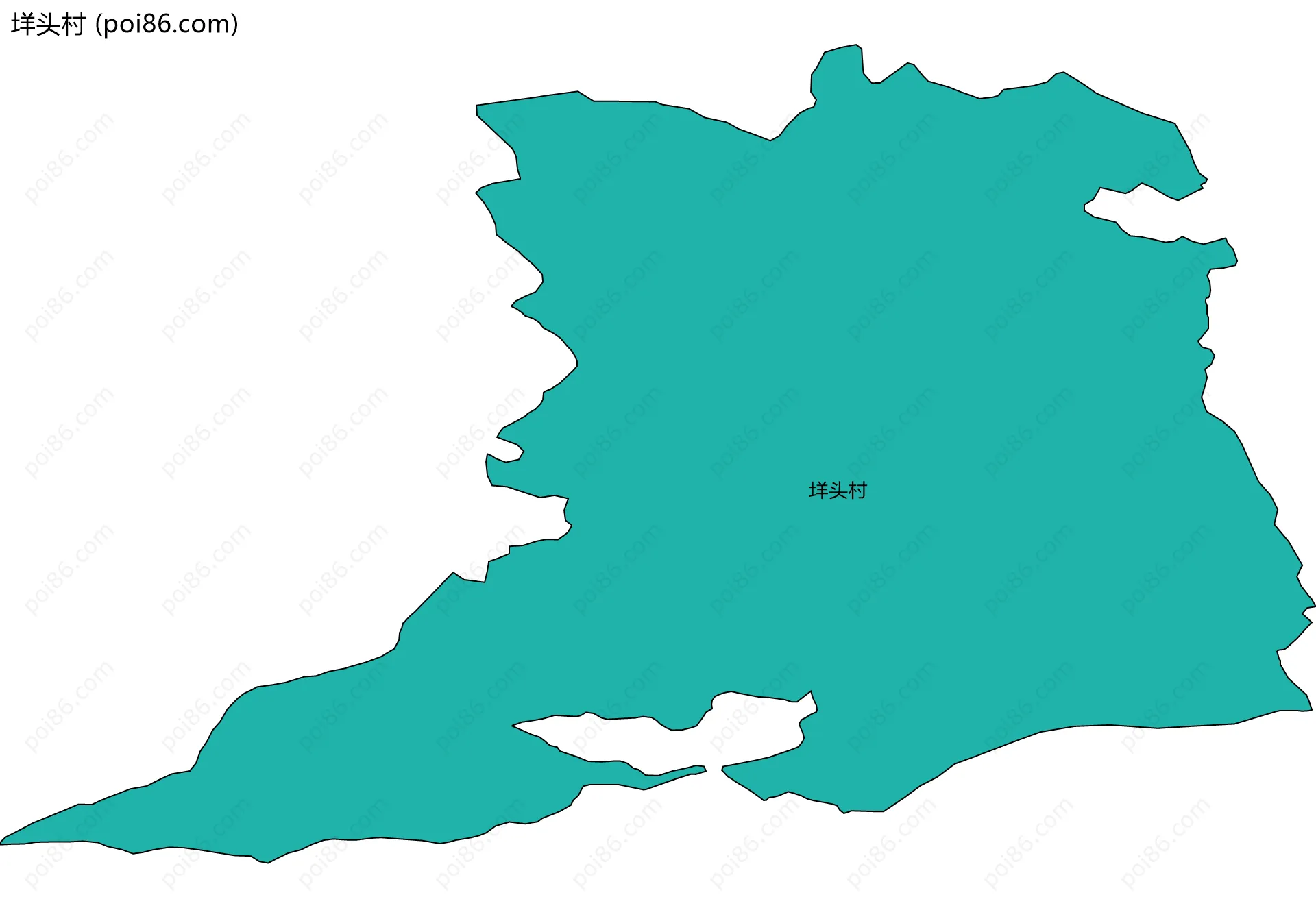 垟头村边界地图