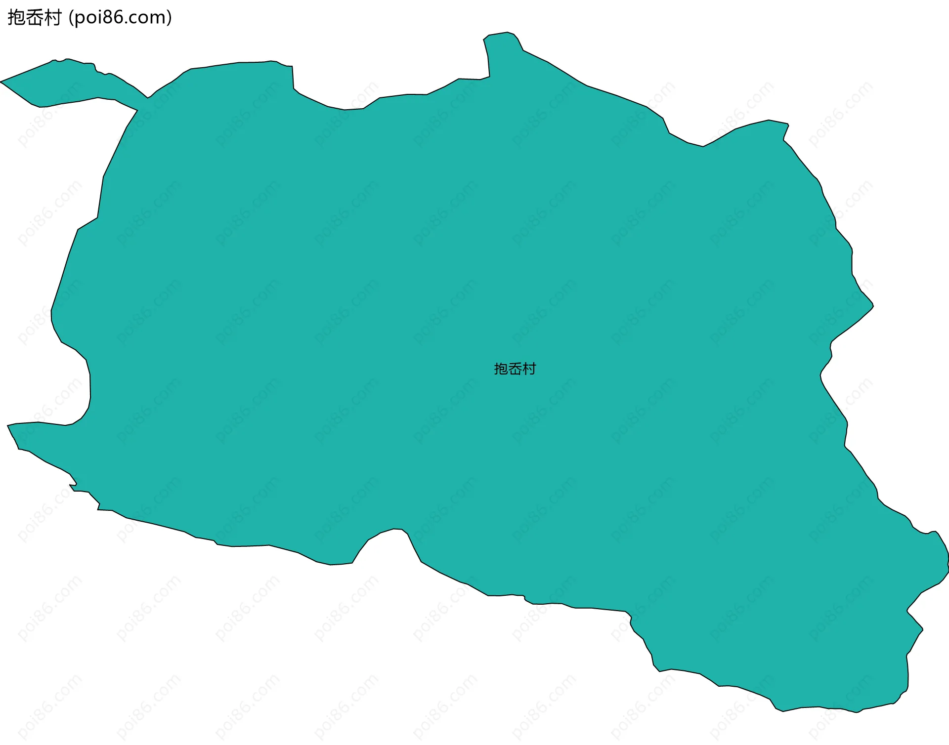 抱岙村边界地图