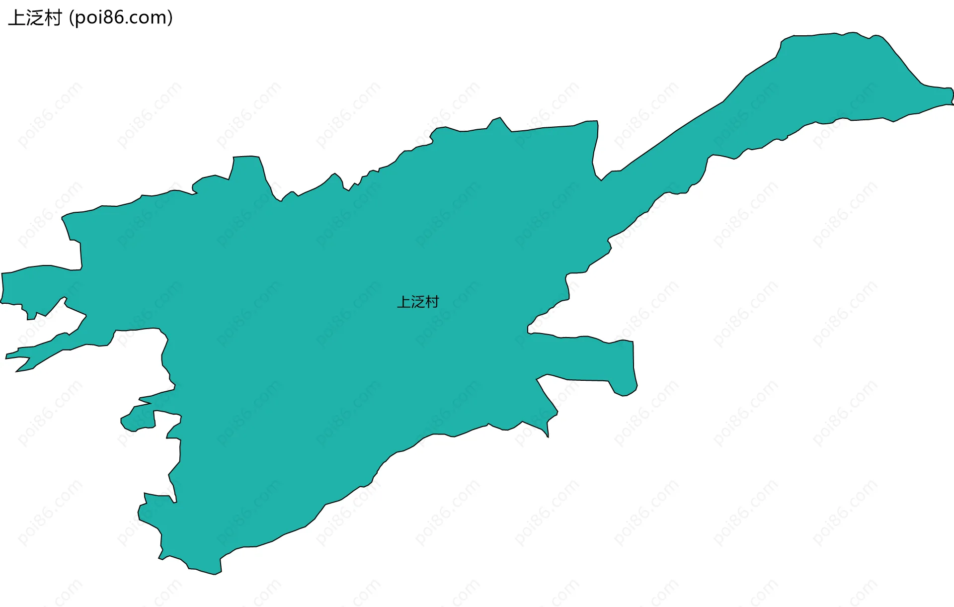 上泛村边界地图