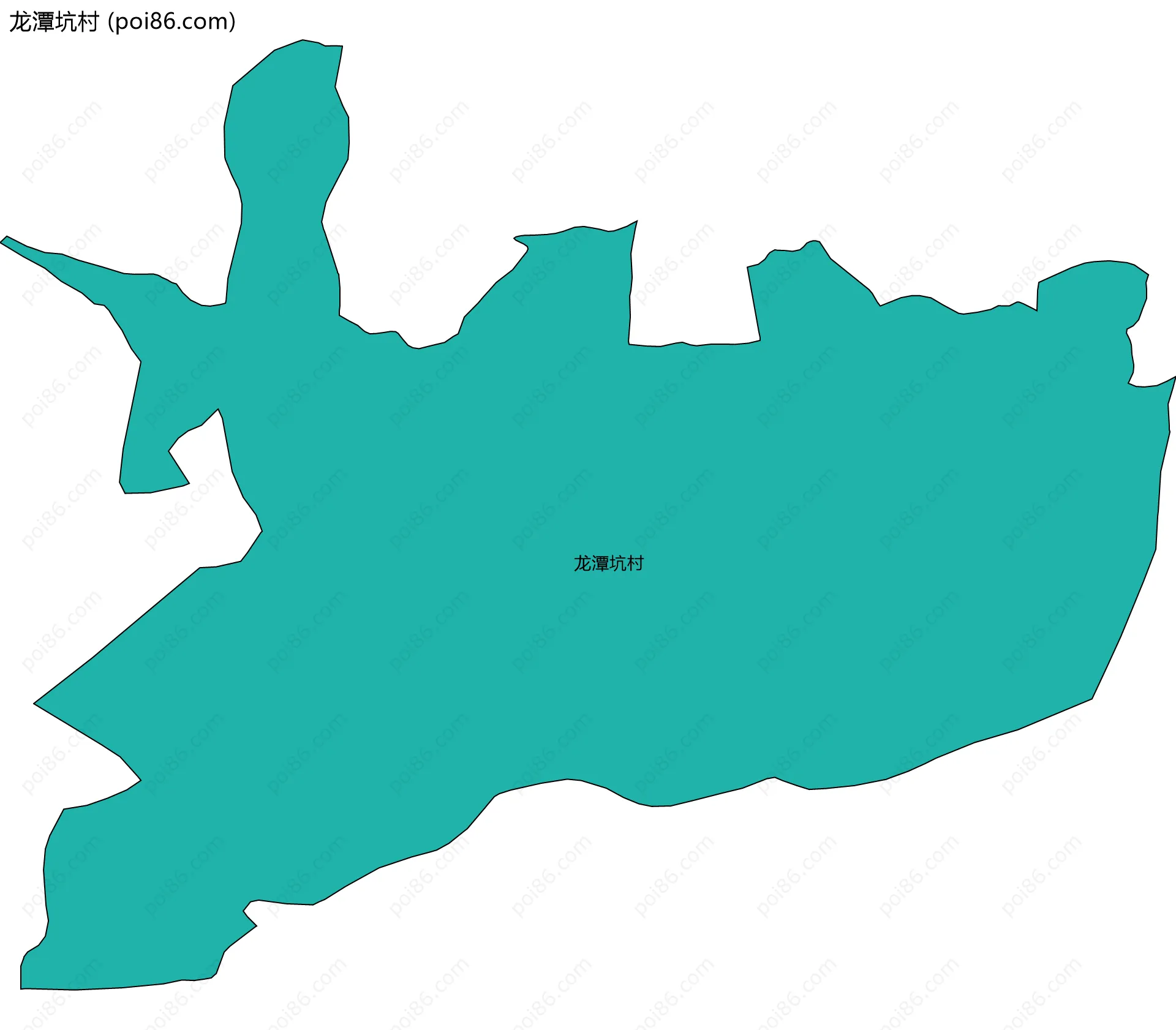 龙潭坑村边界地图