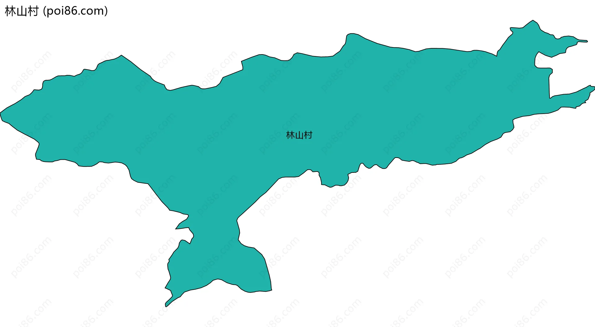 林山村边界地图