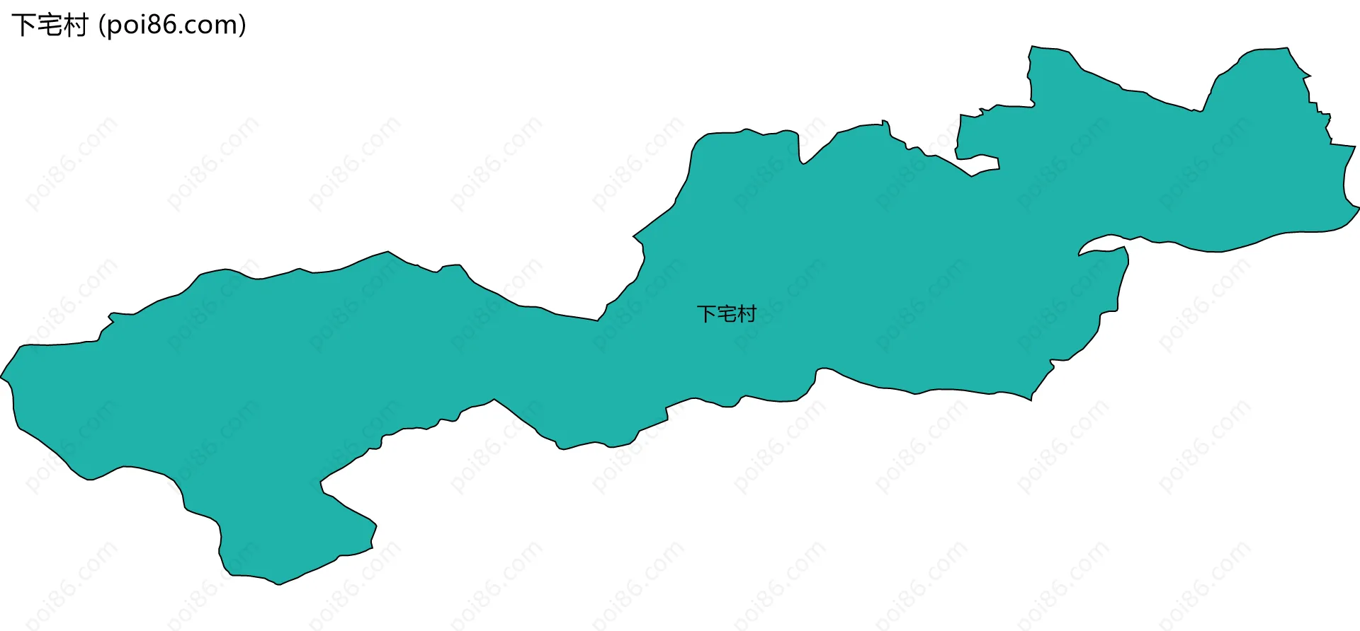 下宅村边界地图