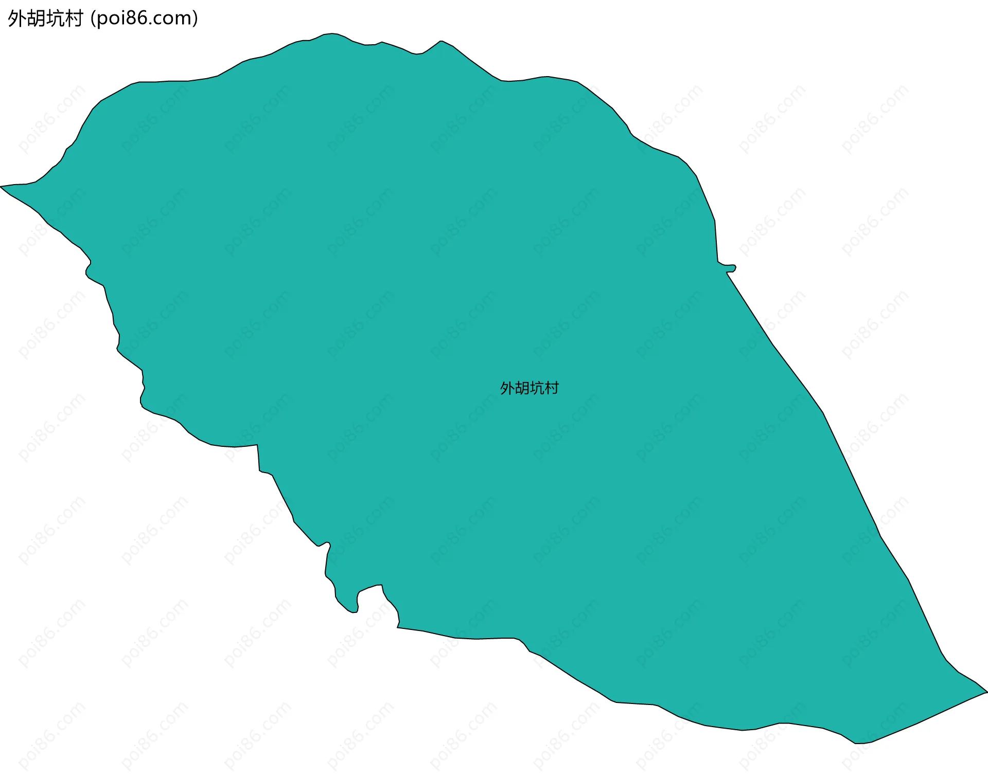 外胡坑村边界地图