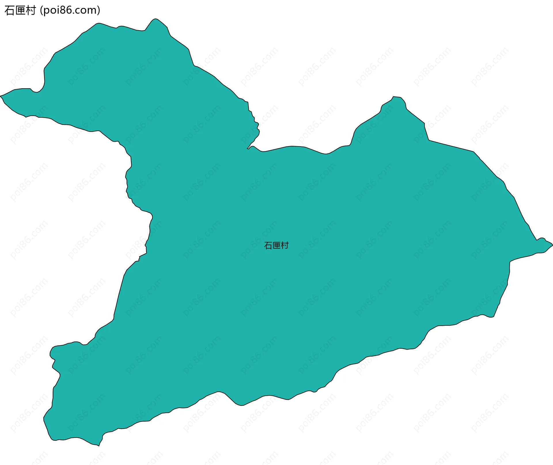 石匣村边界地图