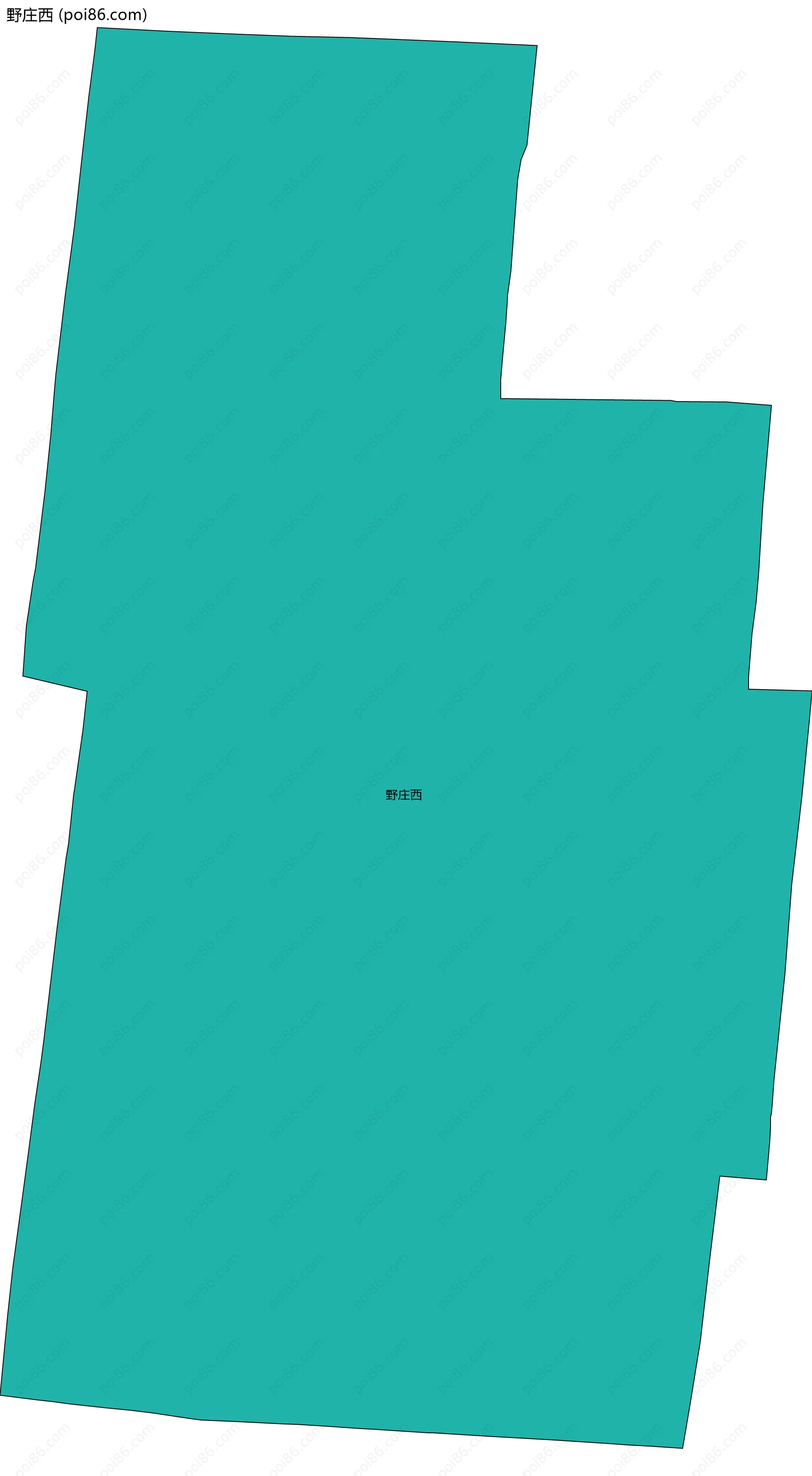 野庄西边界地图