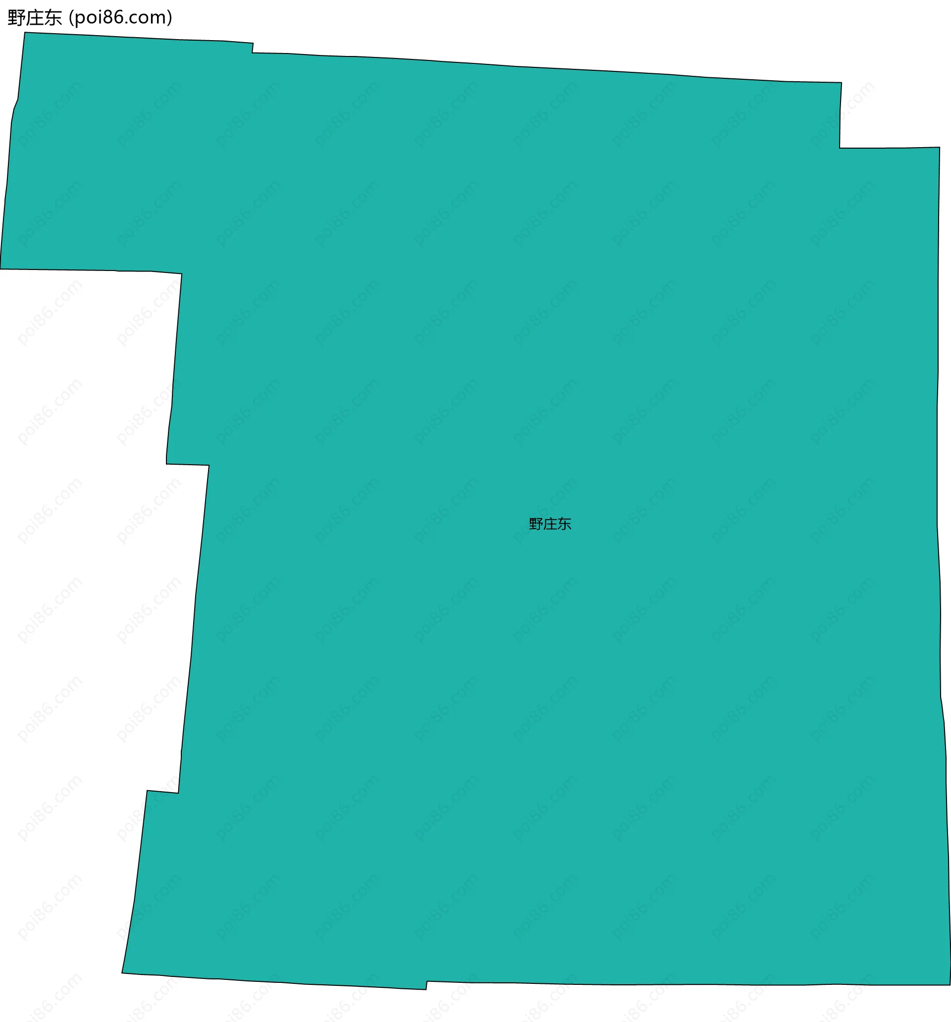 野庄东边界地图