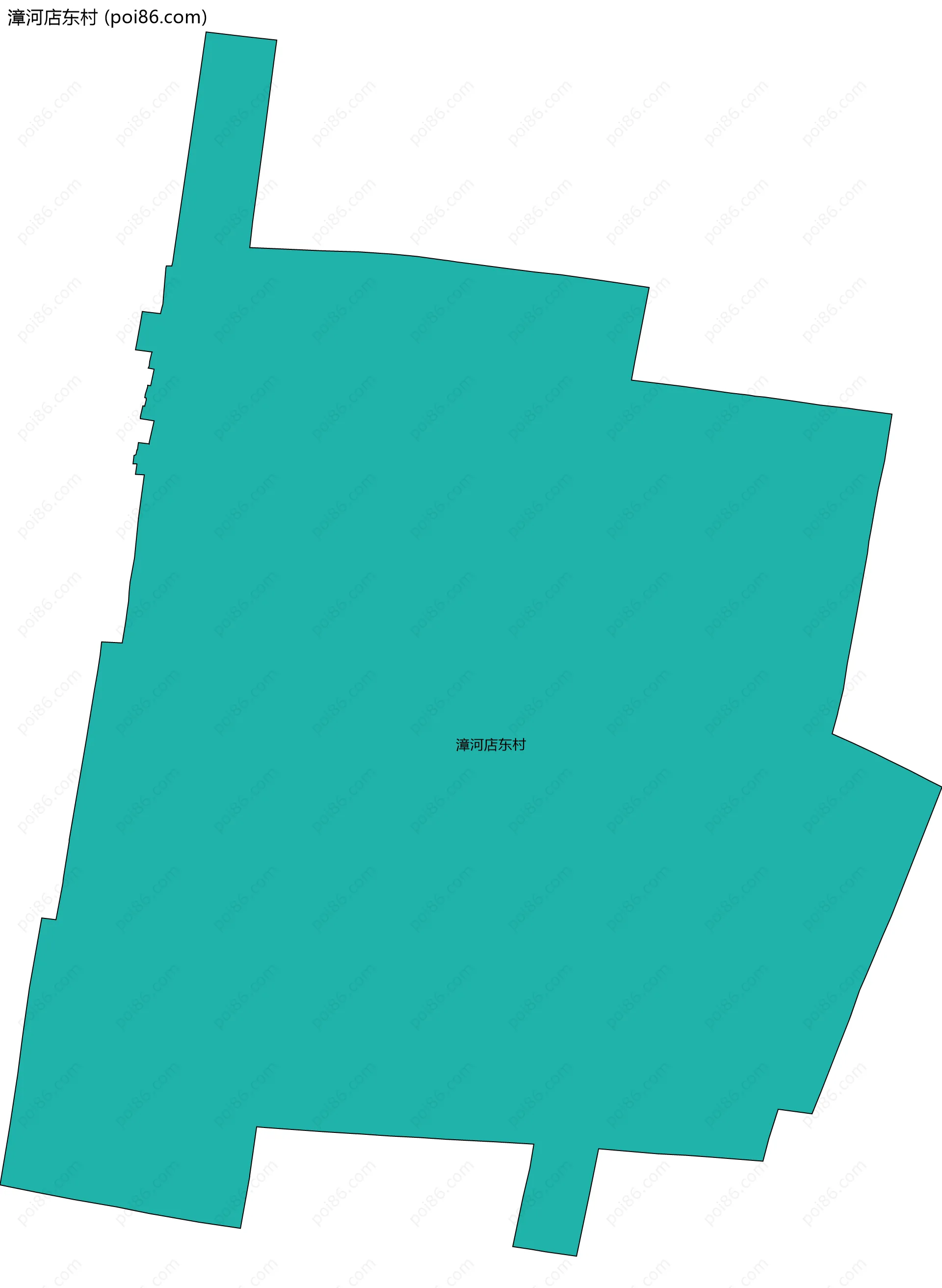 漳河店东村边界地图