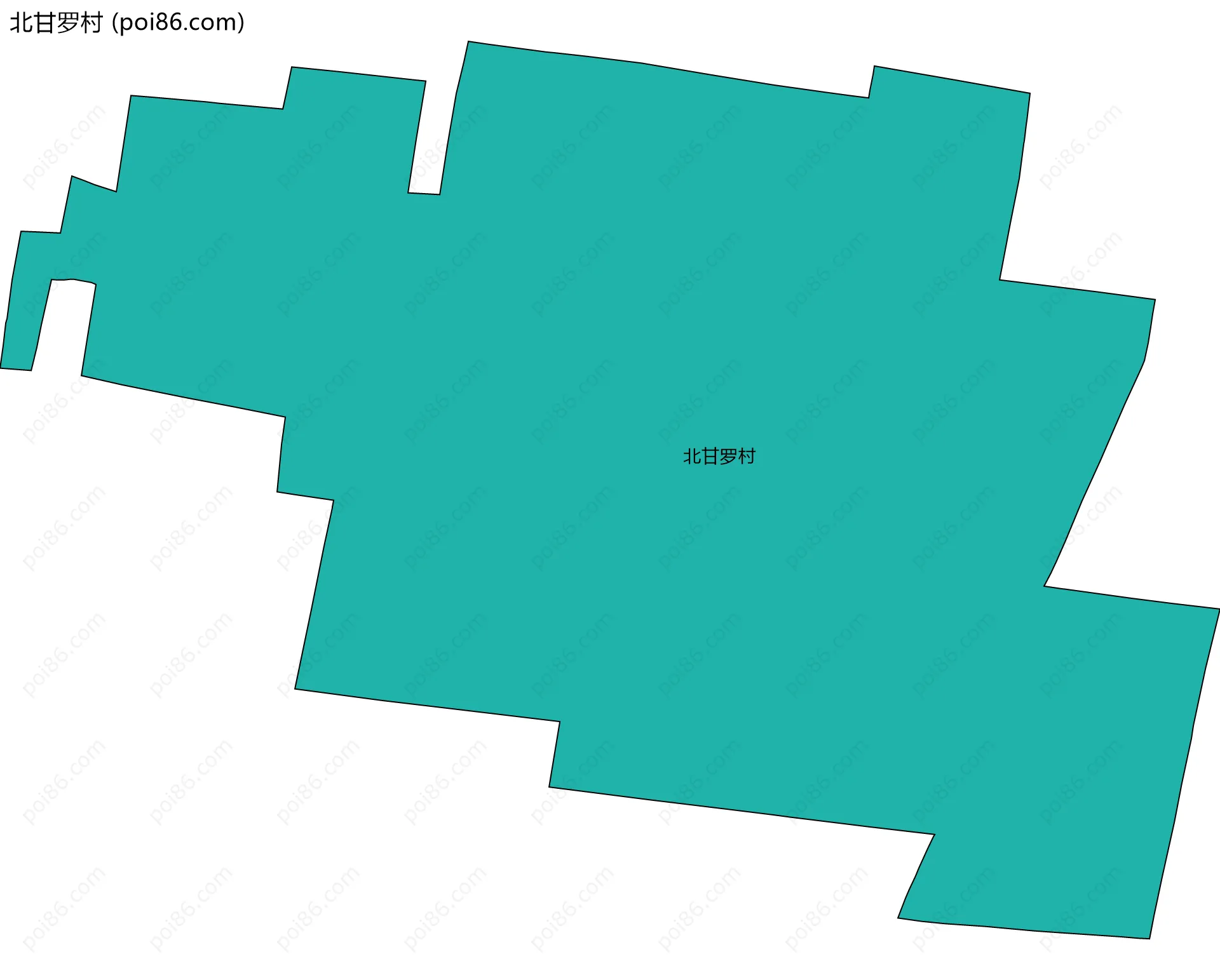 北甘罗村边界地图
