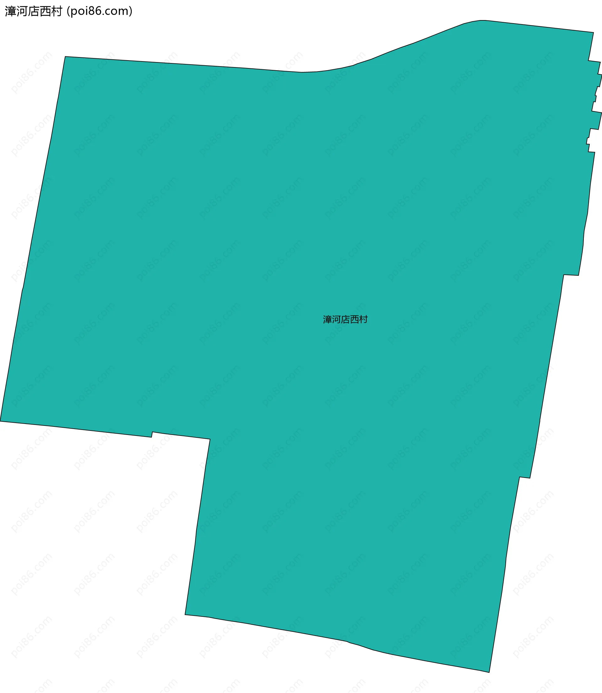 漳河店西村边界地图