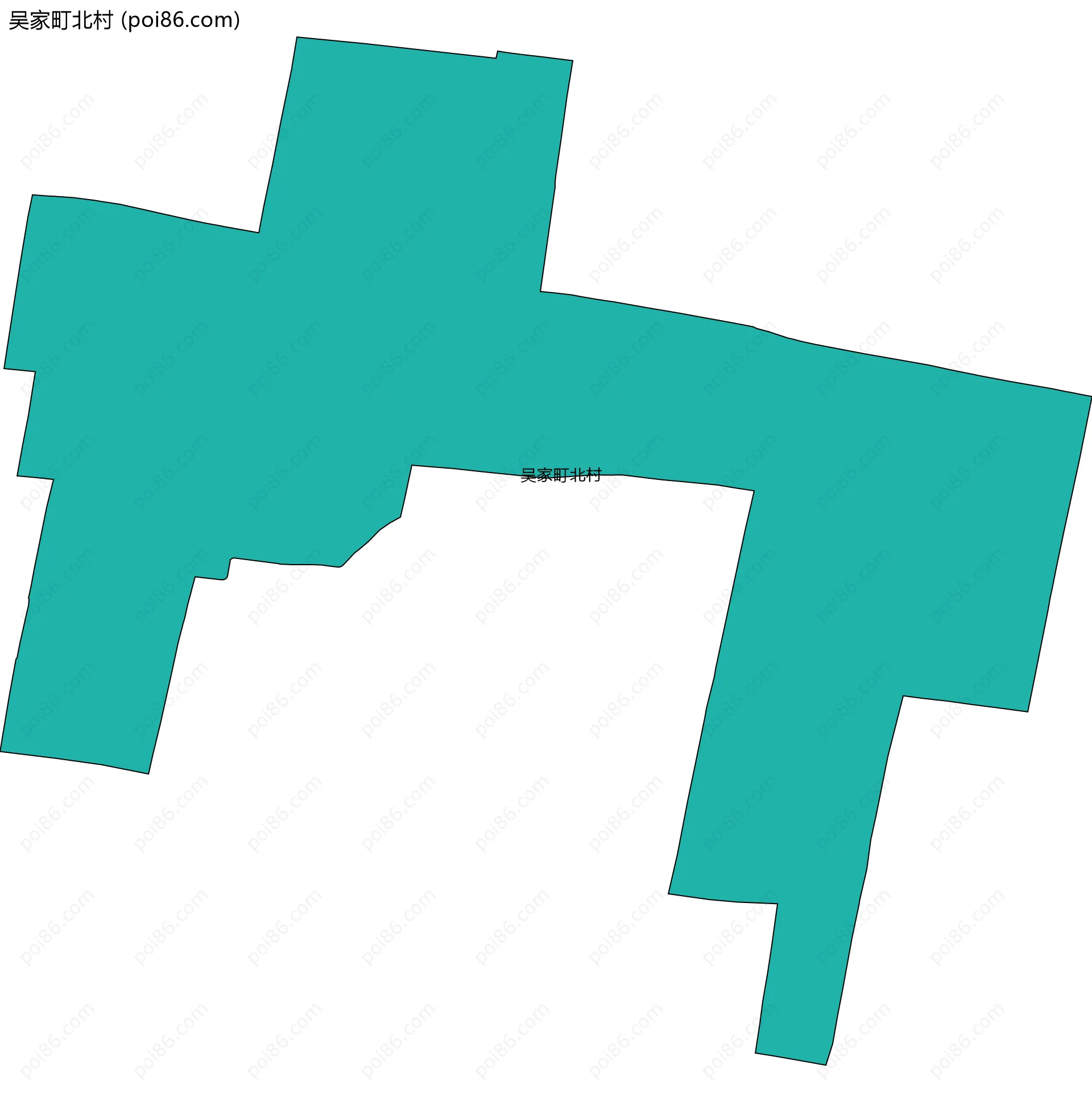 吴家町北村边界地图