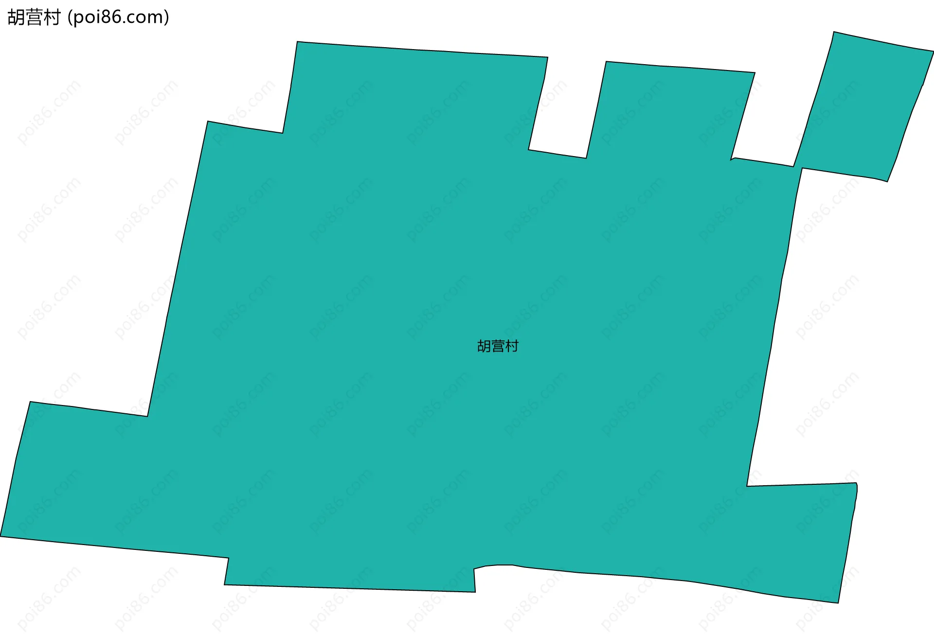胡营村边界地图