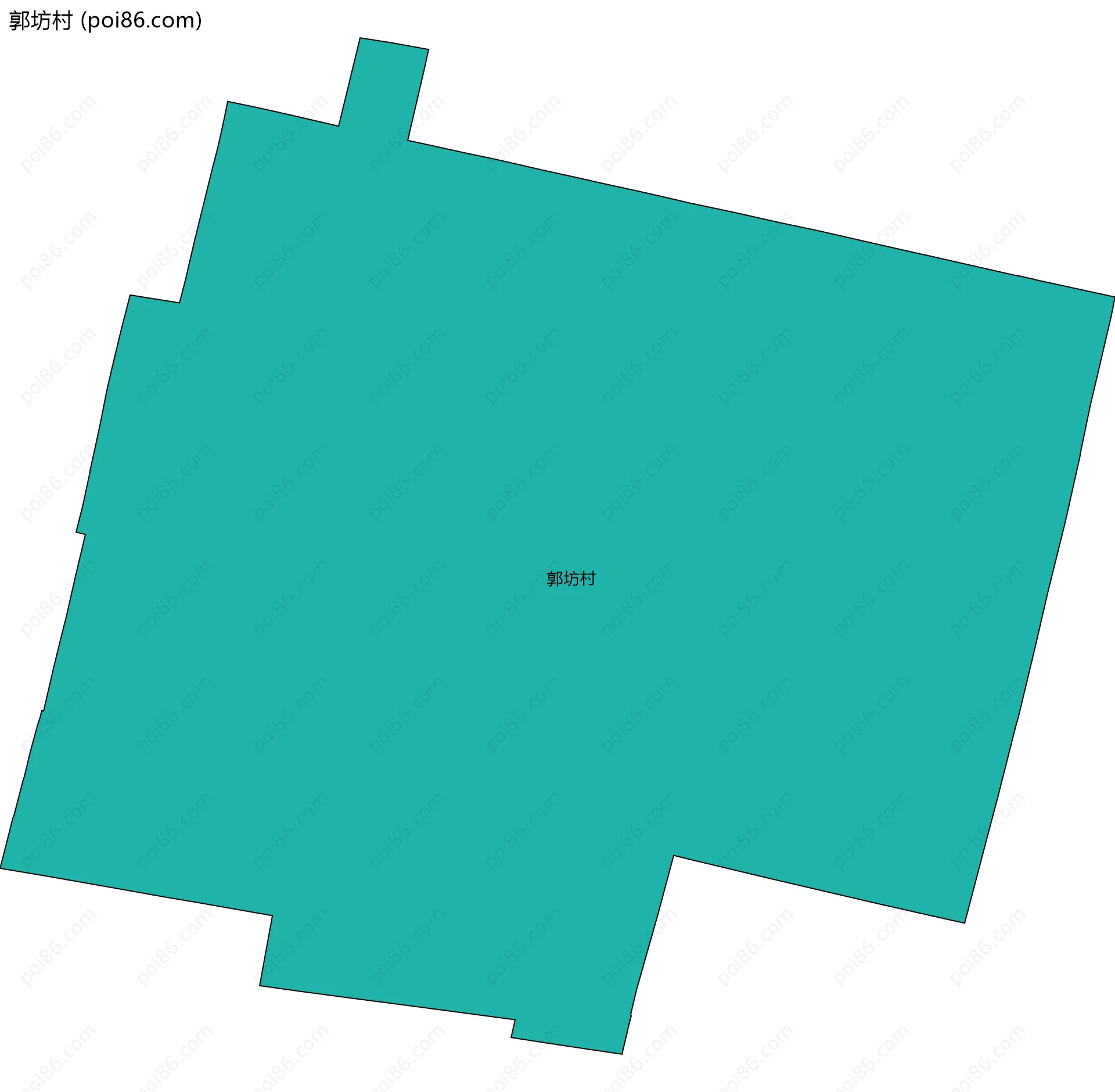 郭坊村边界地图