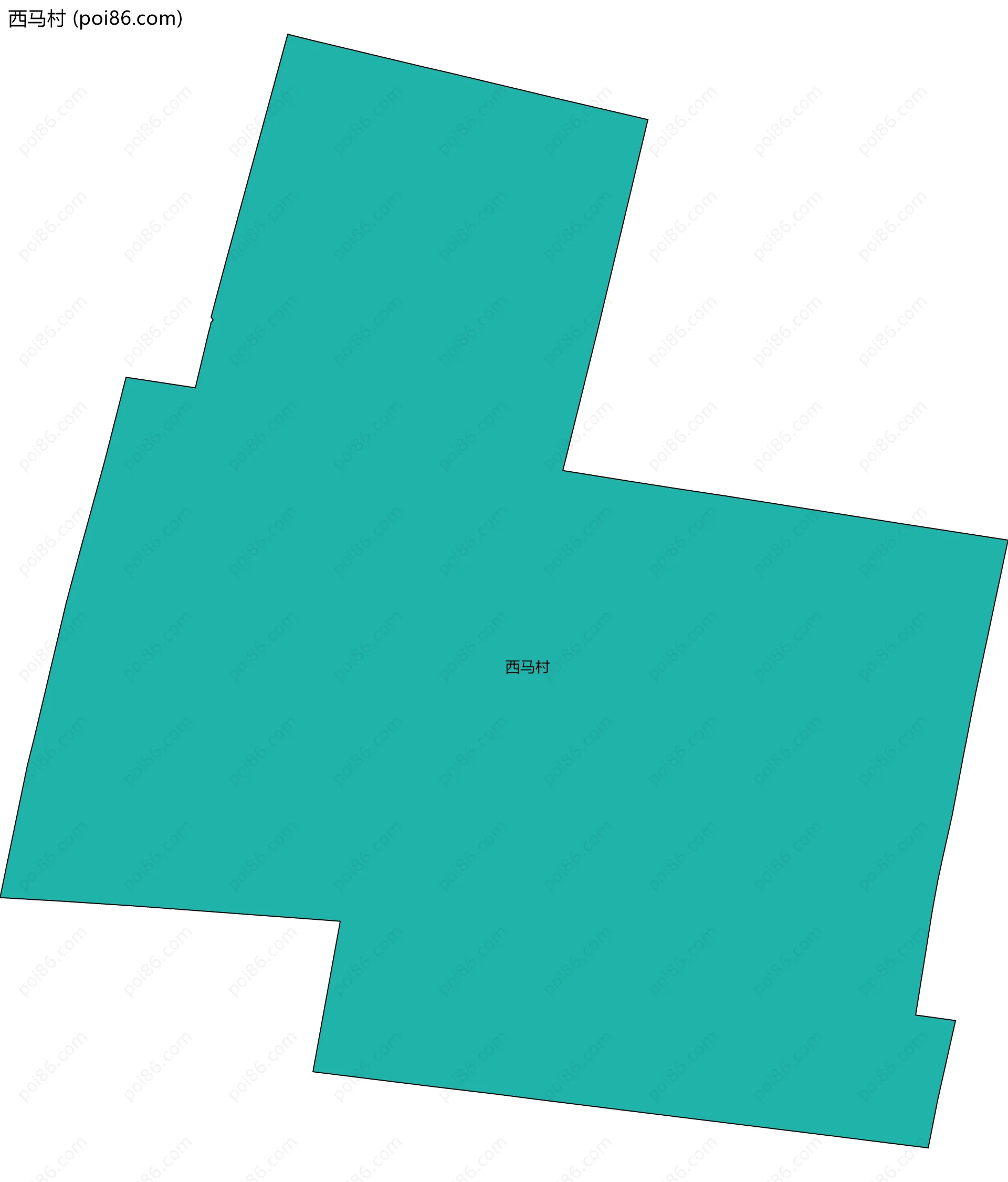 西马村边界地图