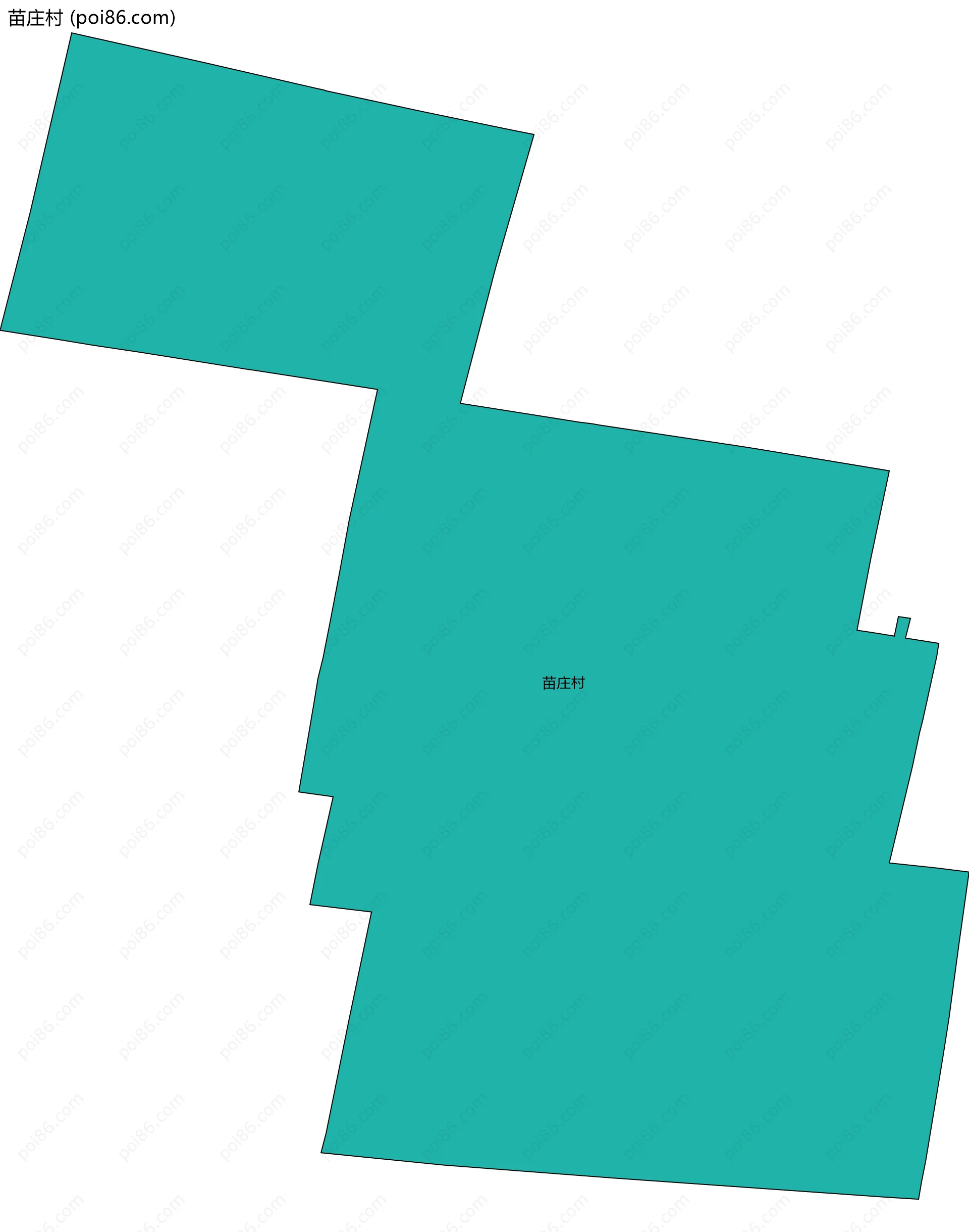 苗庄村边界地图