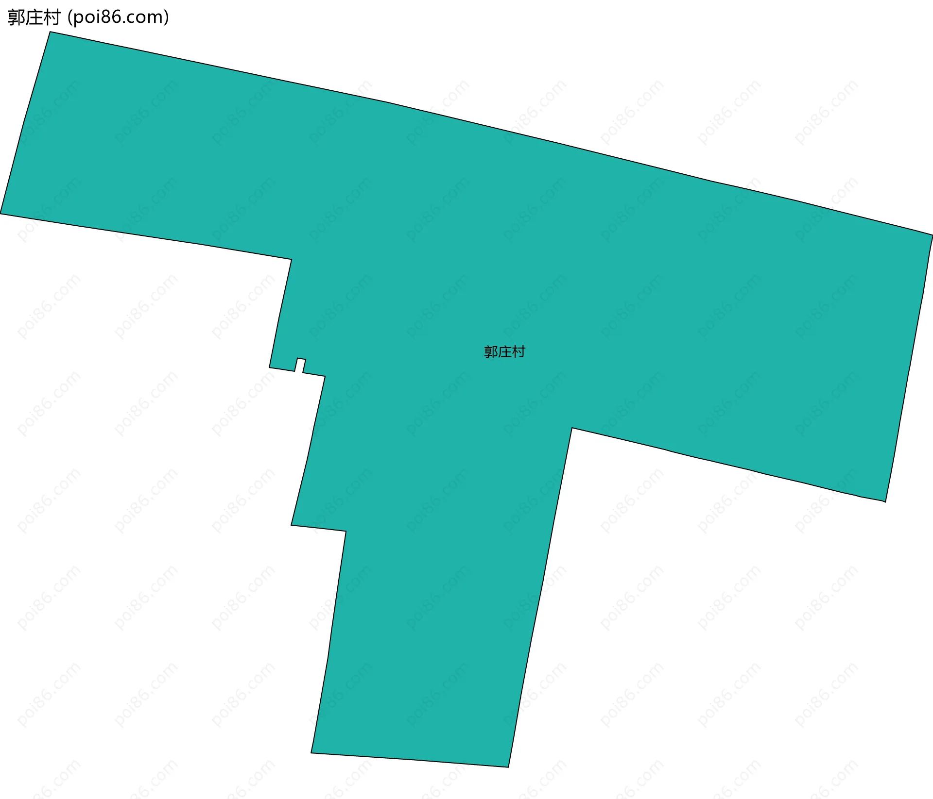 郭庄村边界地图