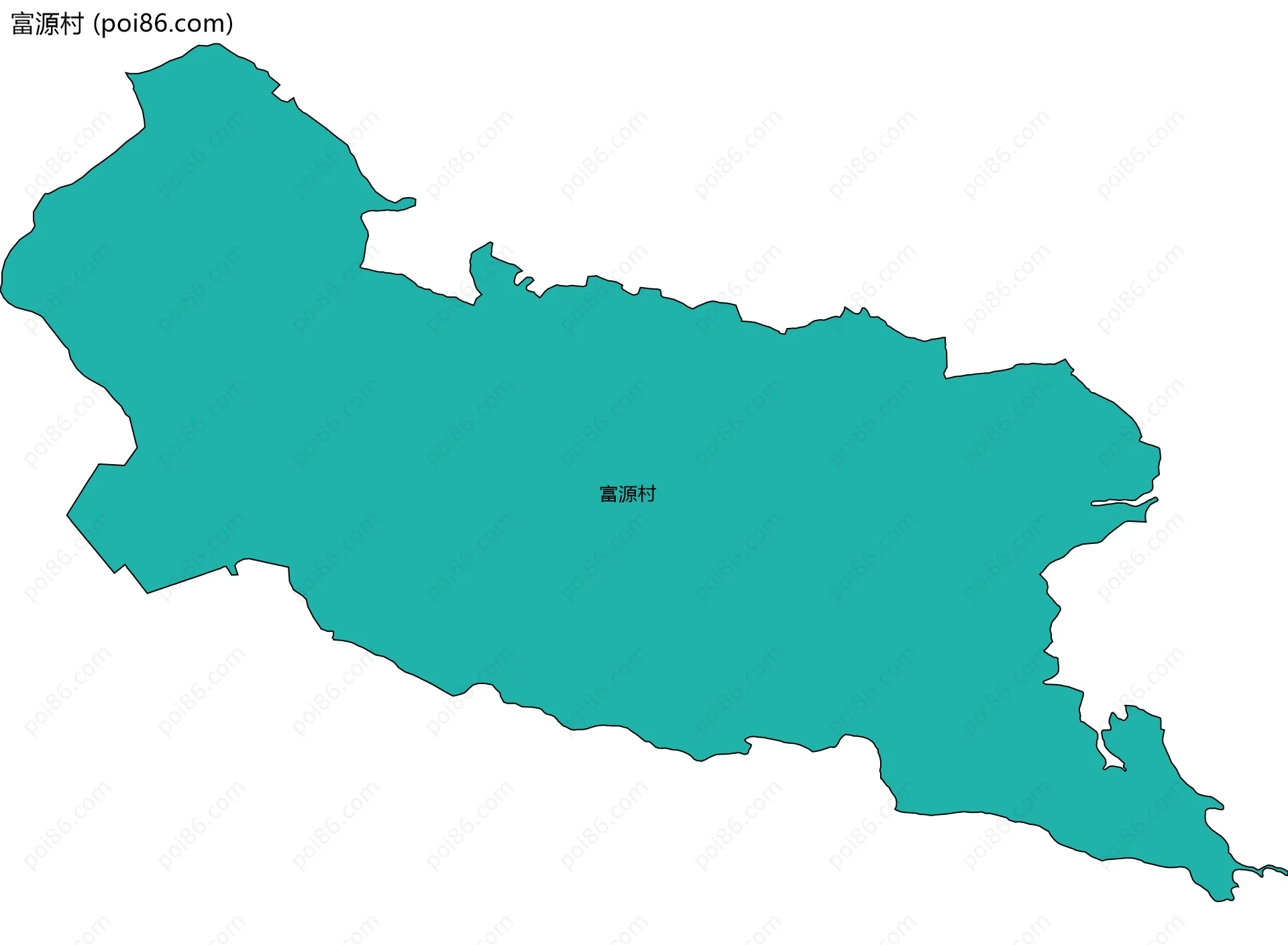 富源村边界地图