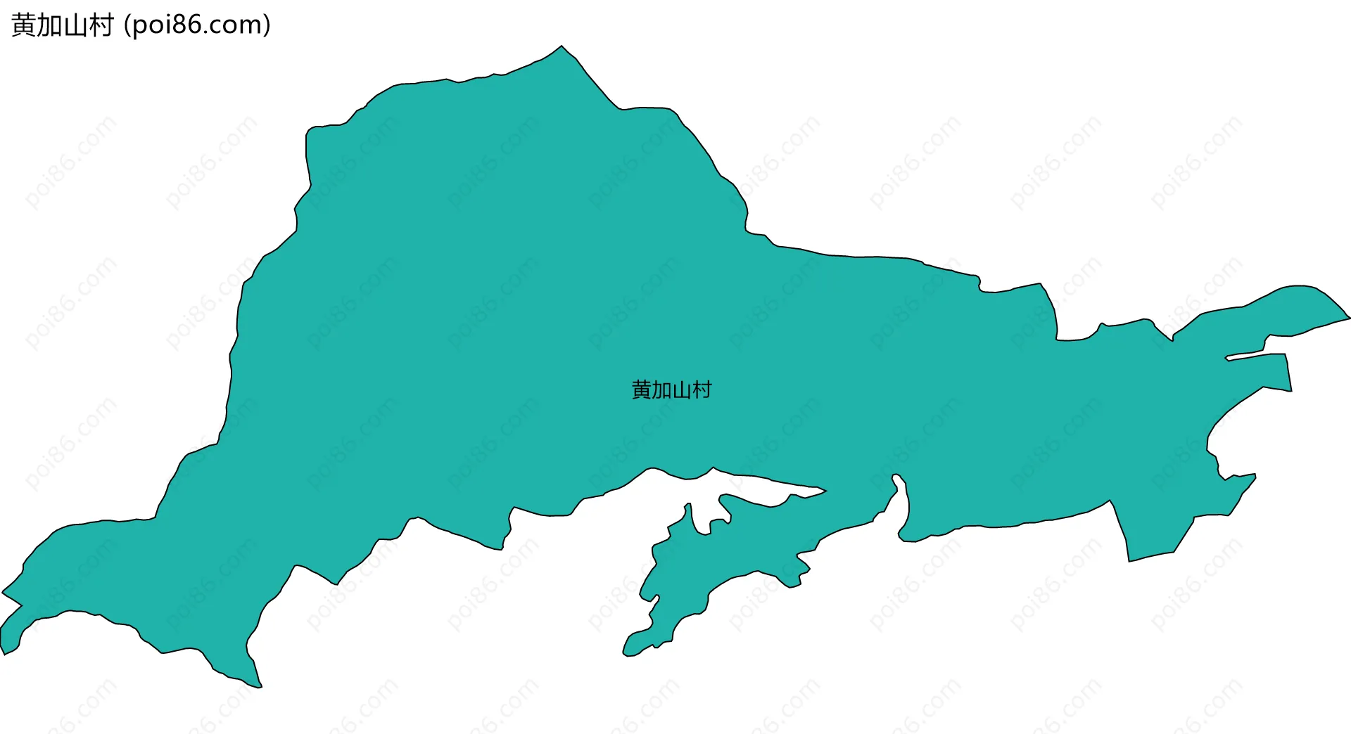 黄加山村边界地图