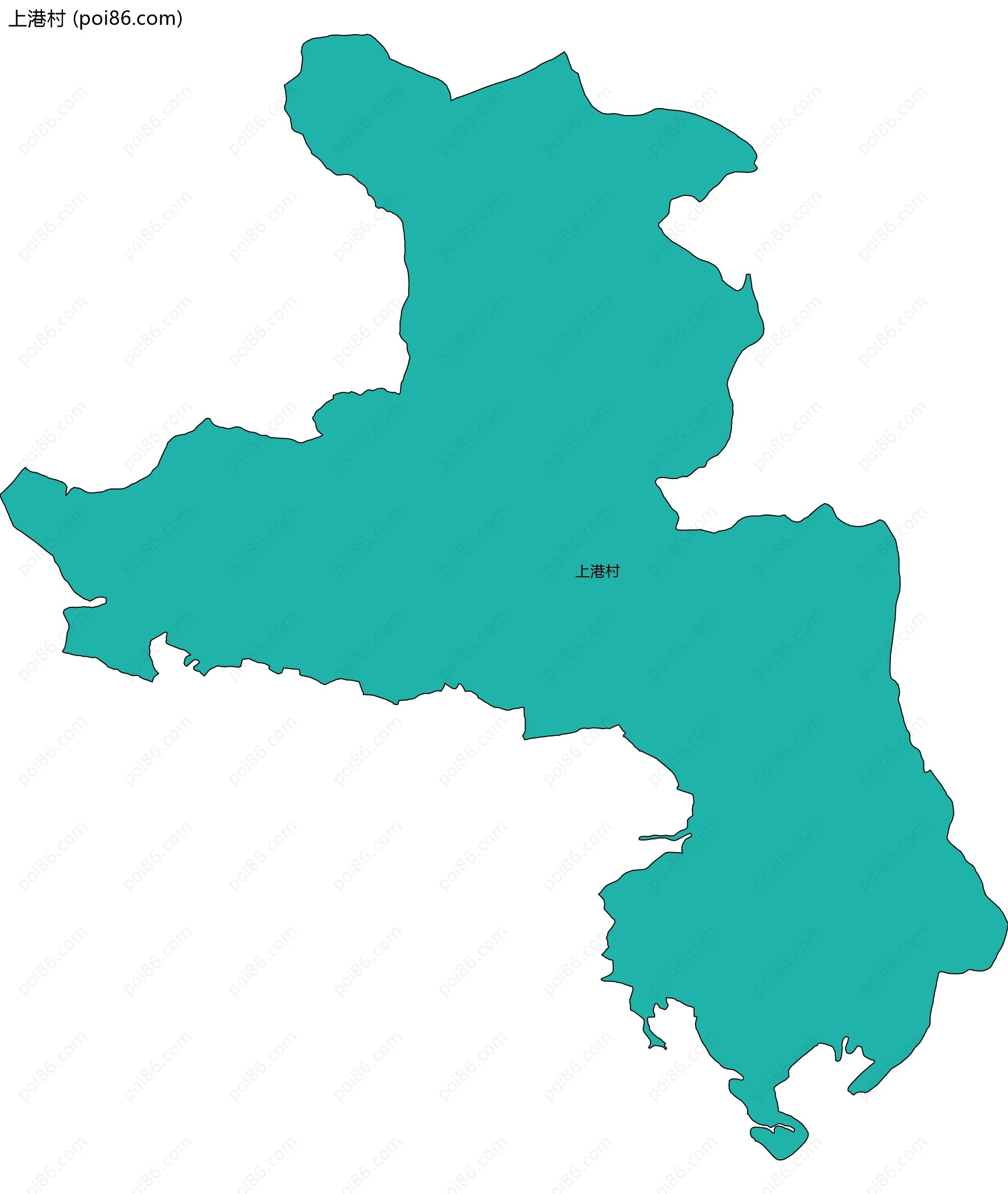 上港村边界地图