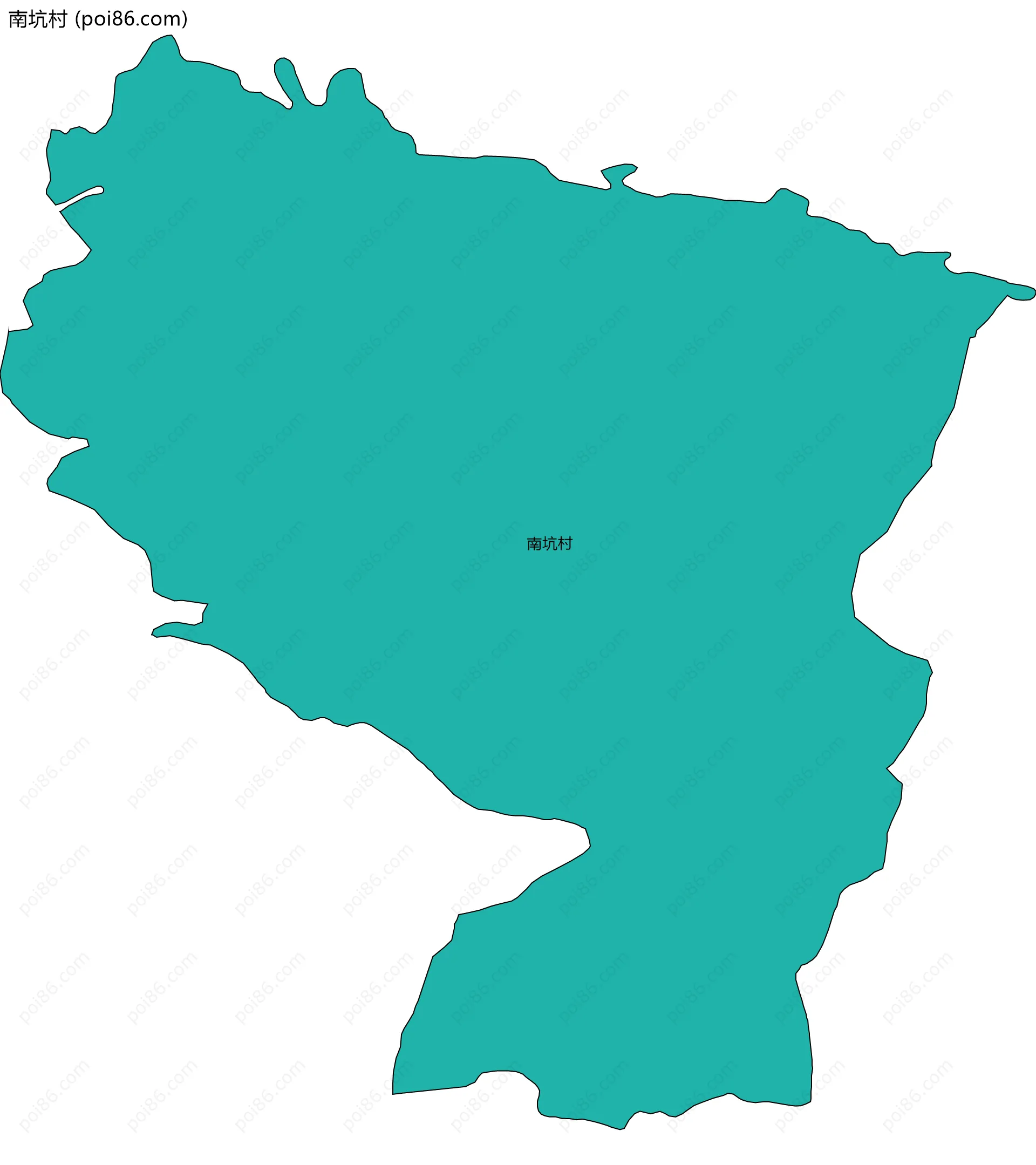 南坑村边界地图