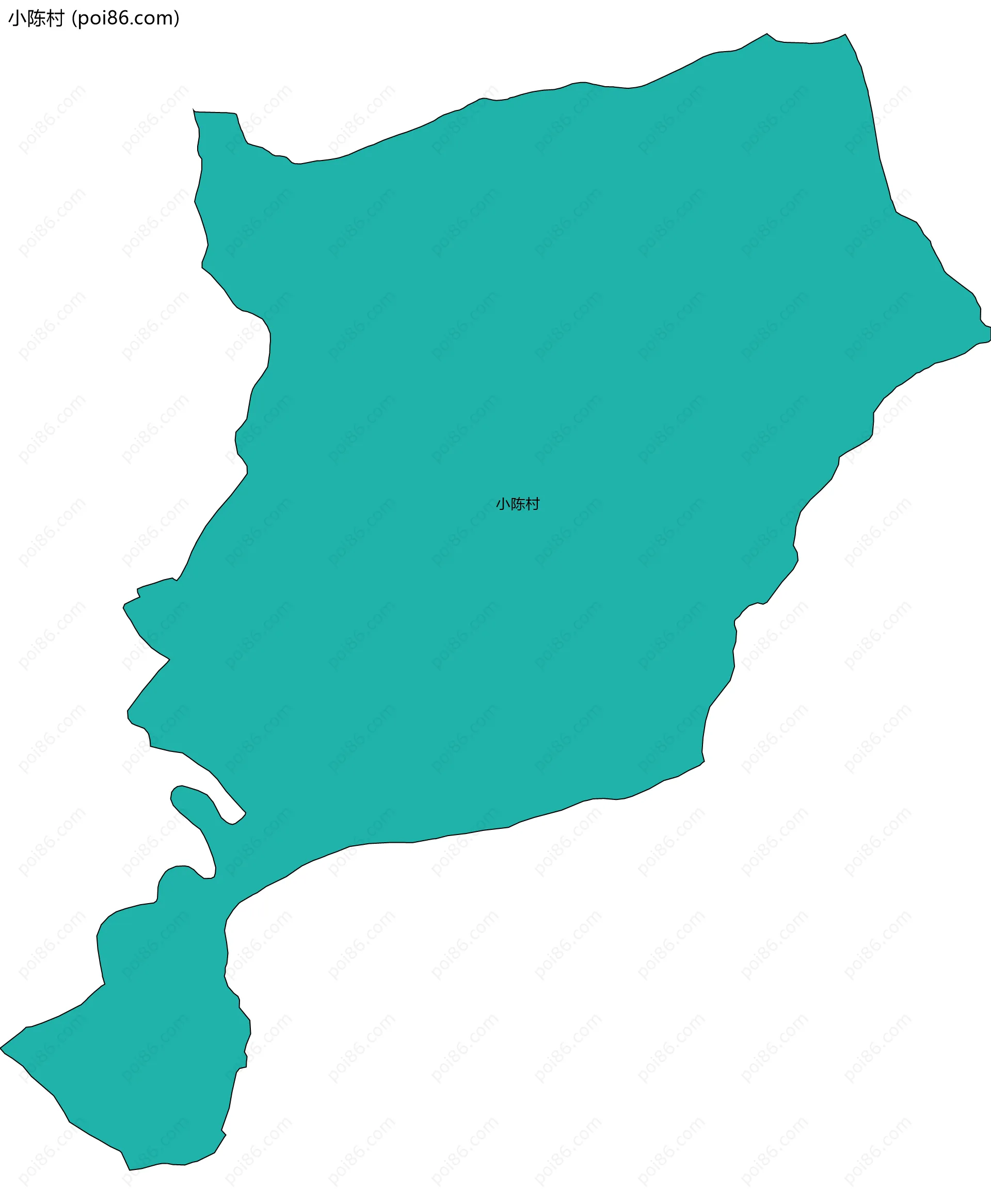 小陈村边界地图