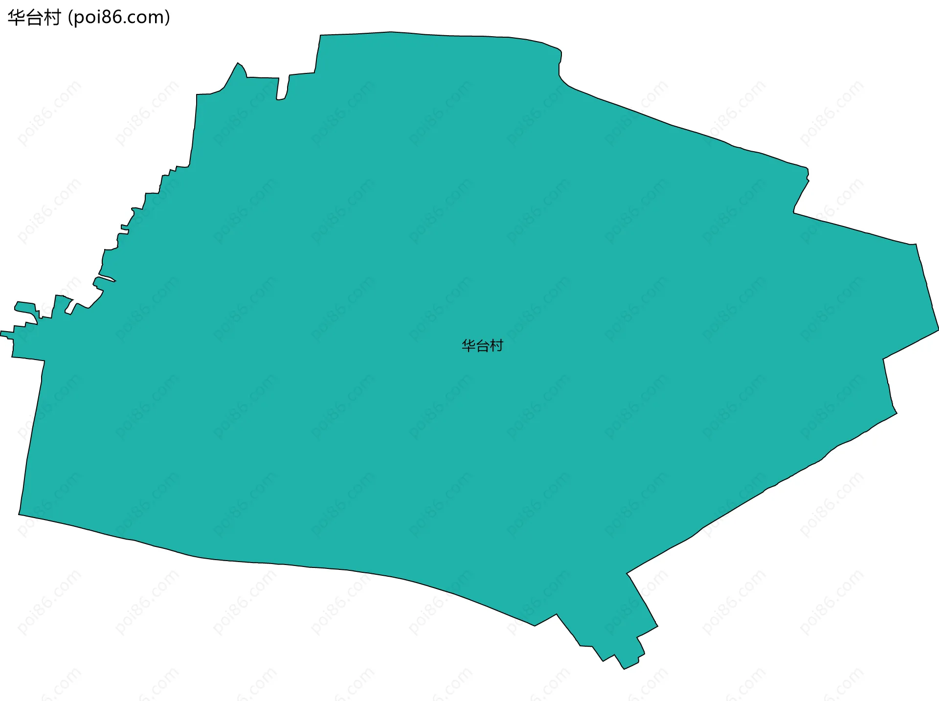 华台村边界地图