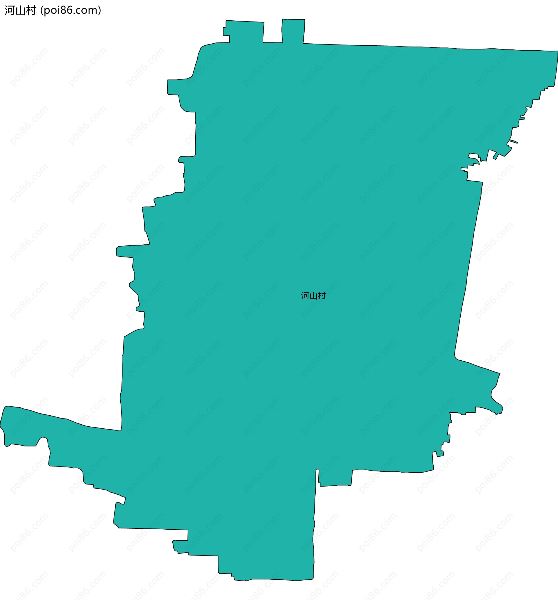 河山村边界地图