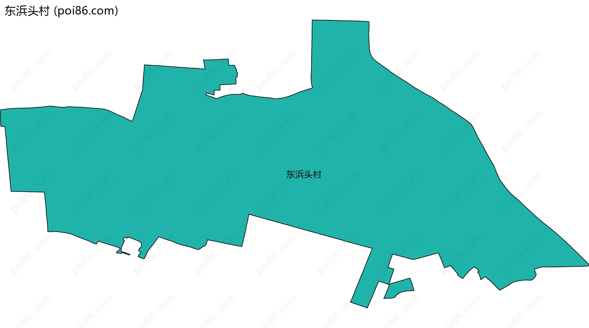 东浜头村边界地图