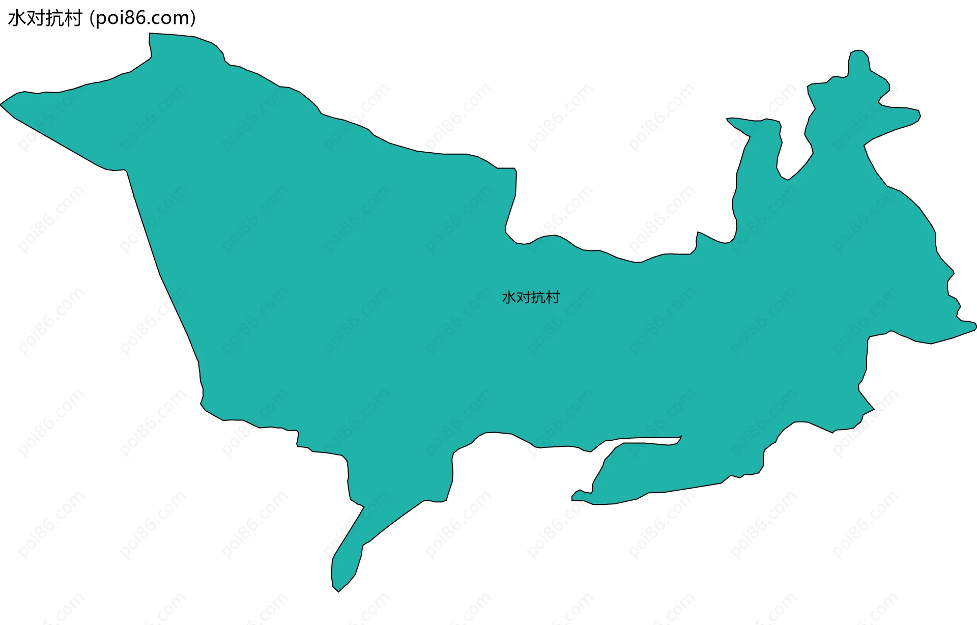 水对抗村边界地图