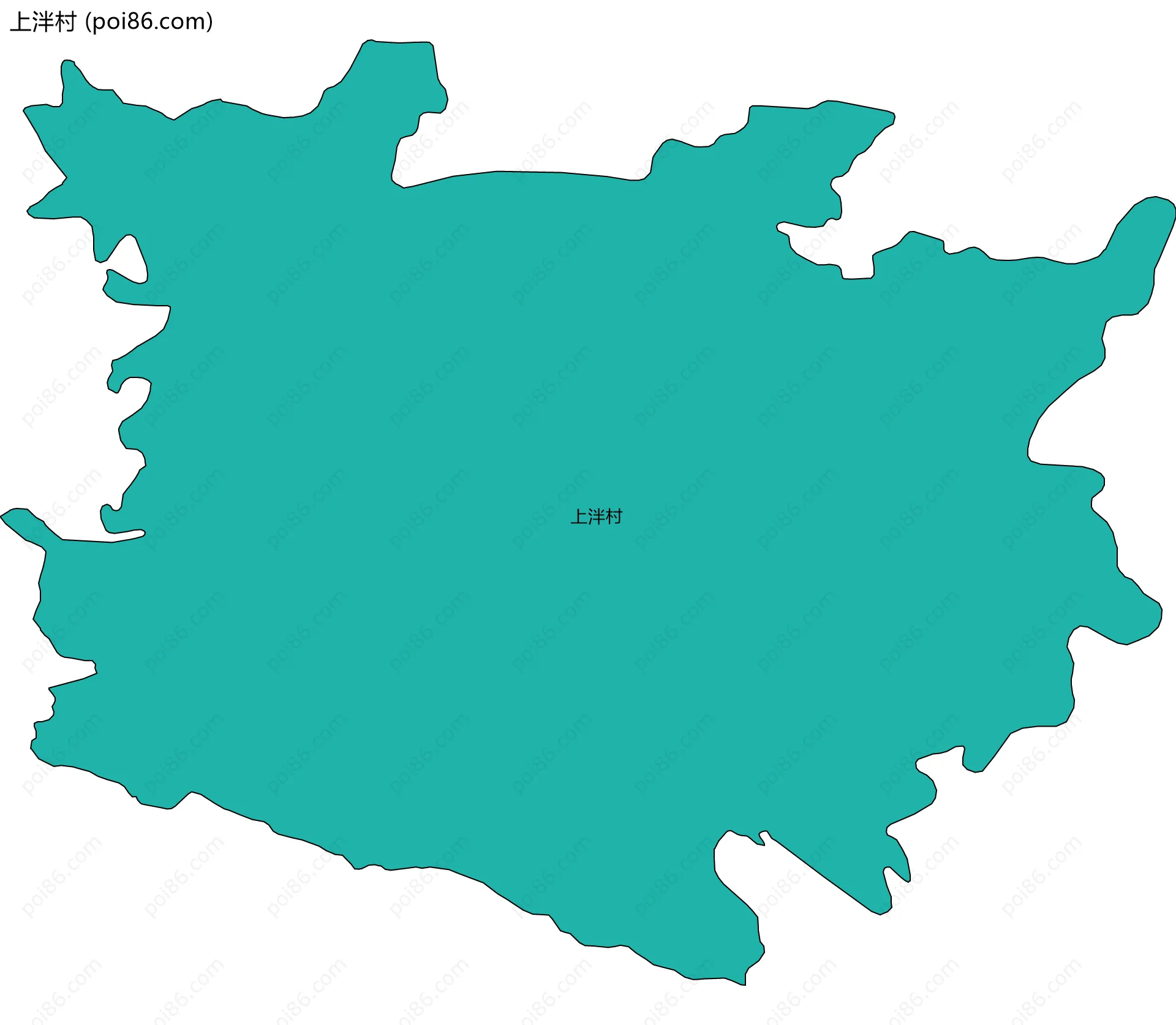 上泮村边界地图