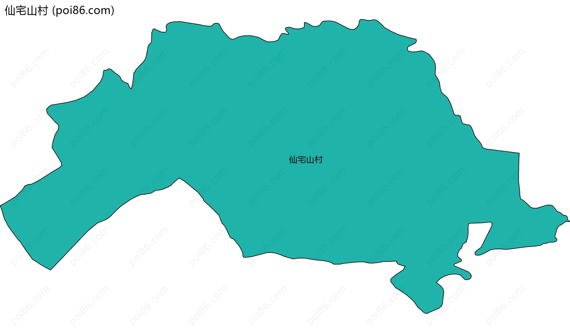 仙宅山村边界地图