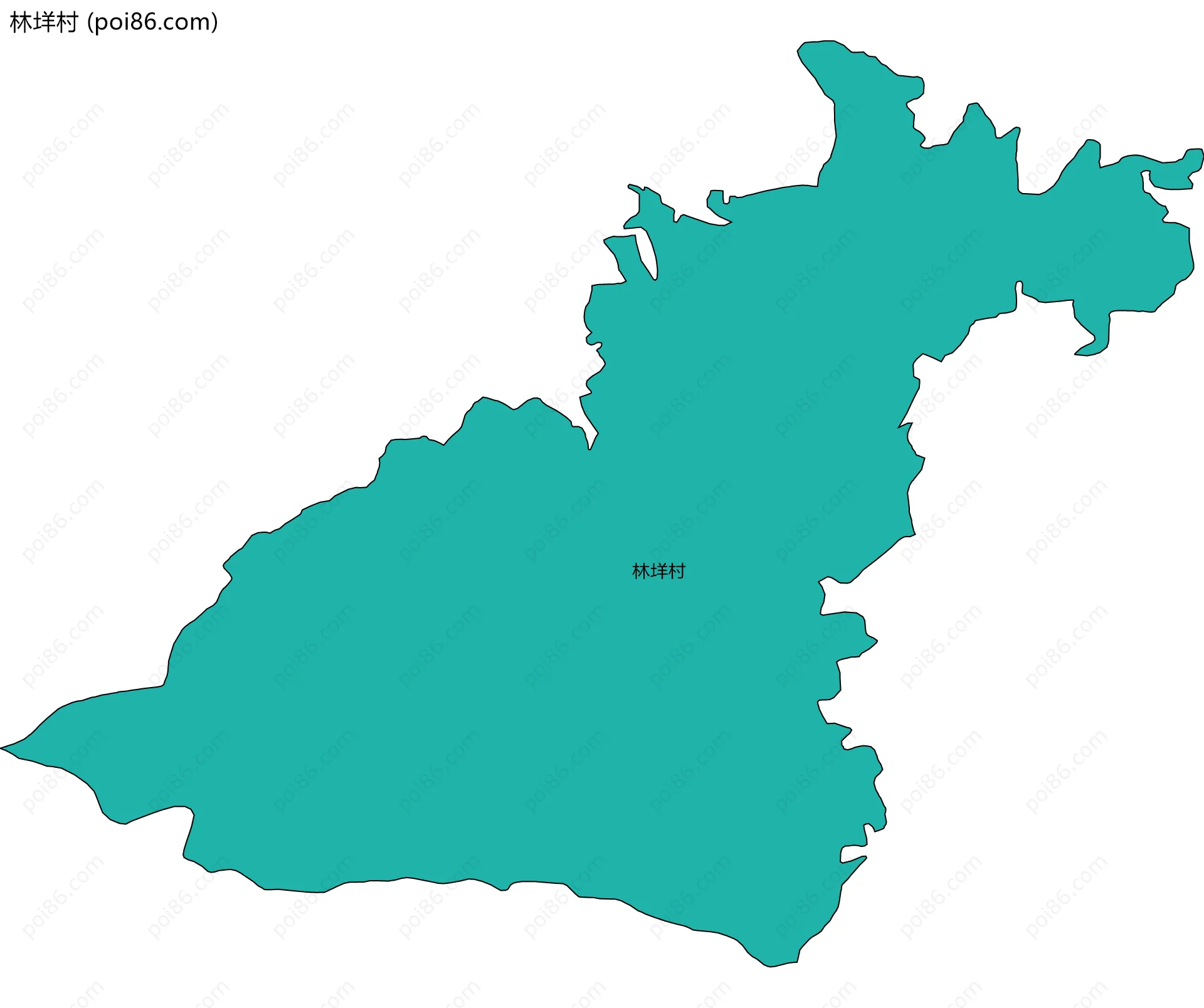 林垟村边界地图