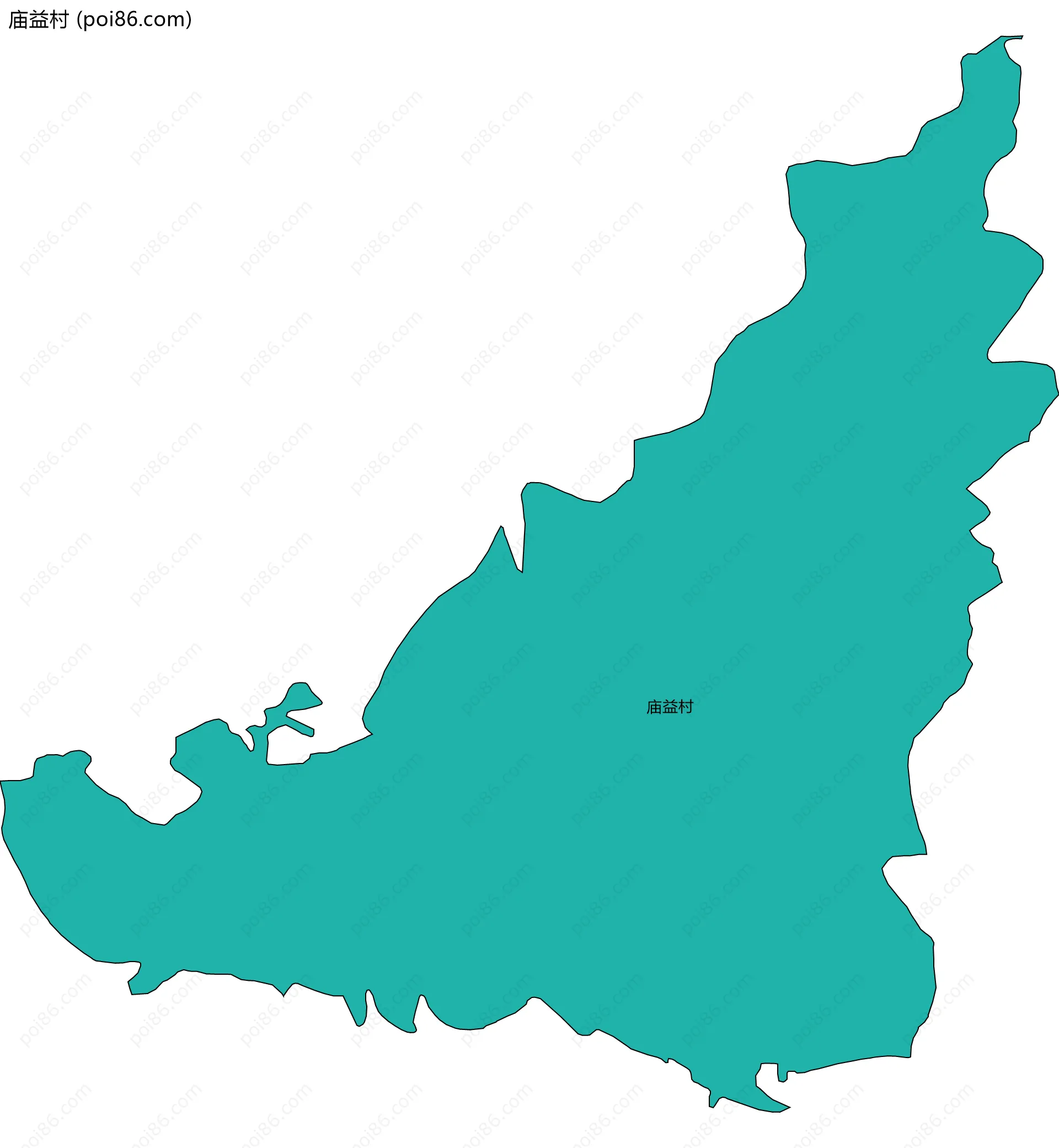 庙益村边界地图