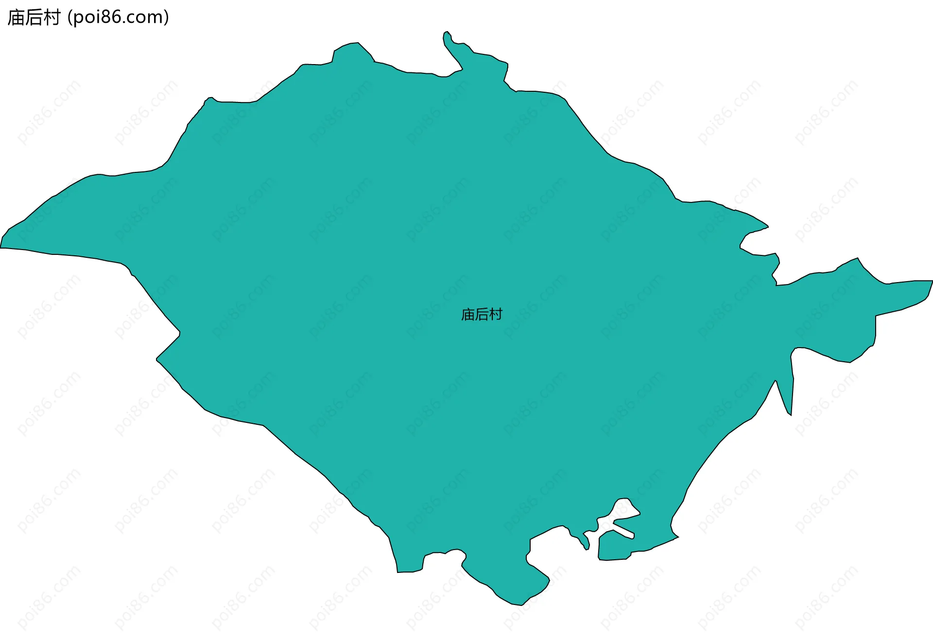 庙后村边界地图