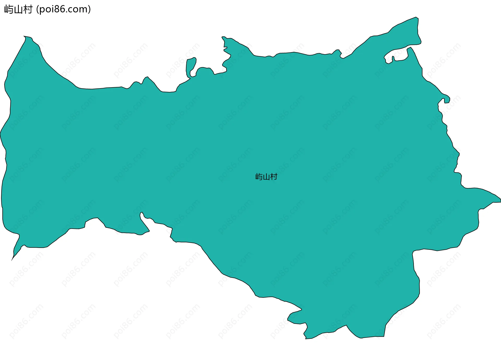 屿山村边界地图