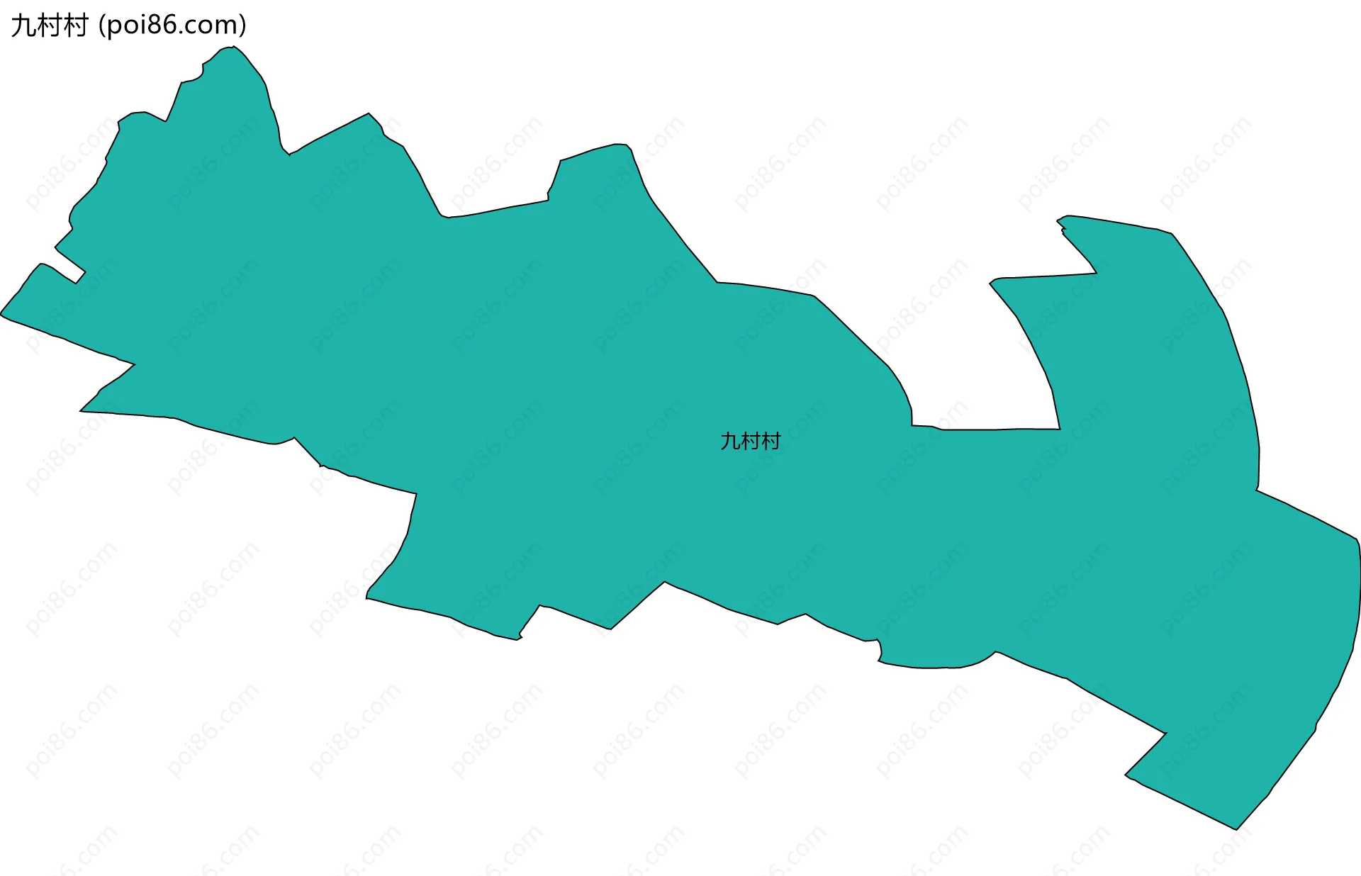 九村村边界地图