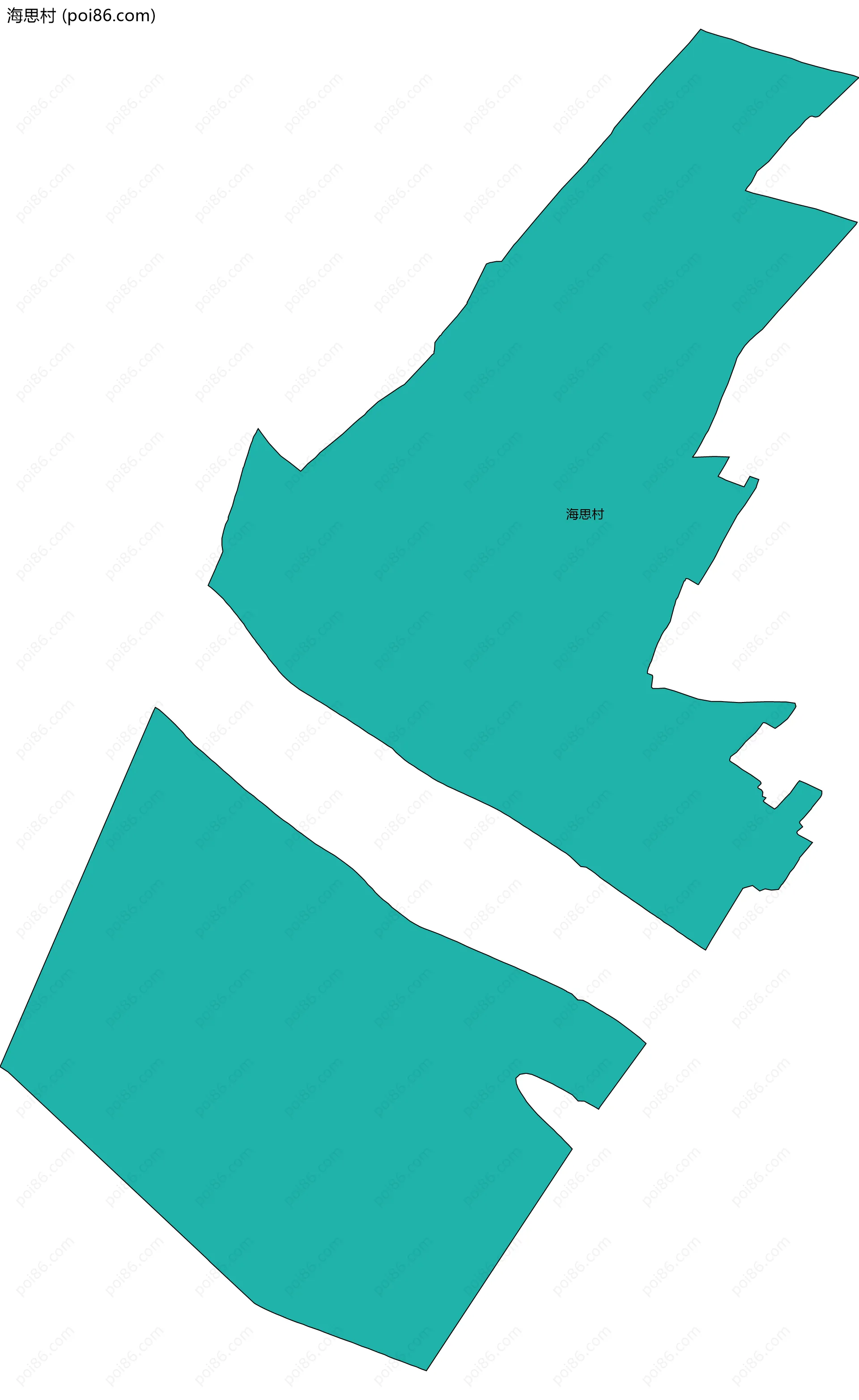 海思村边界地图