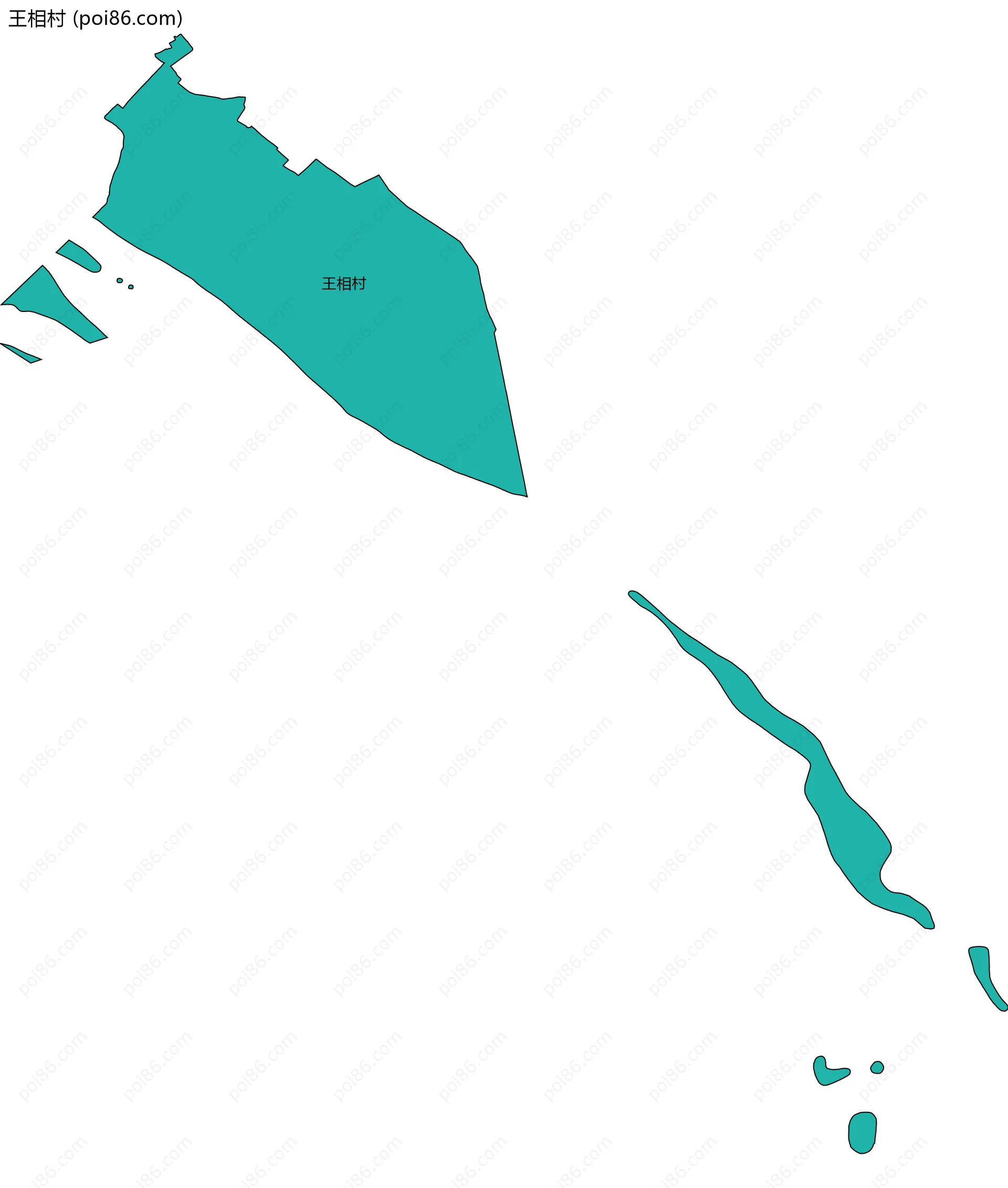 王相村边界地图