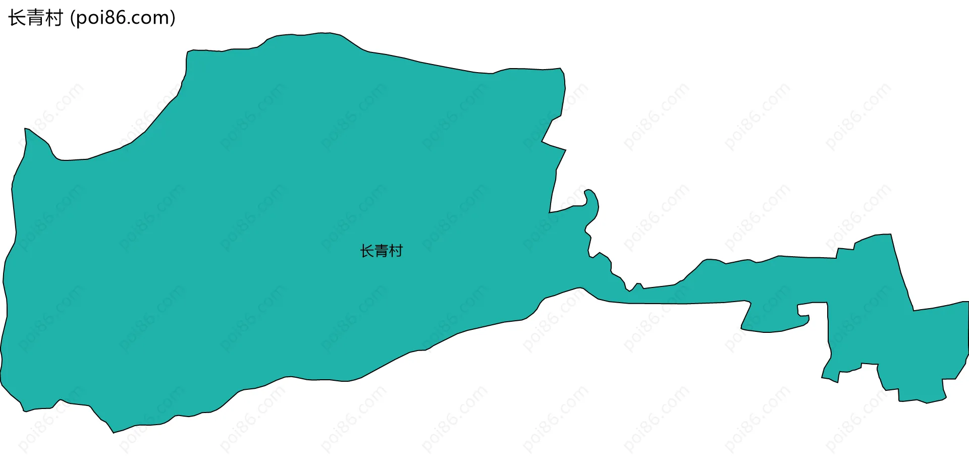 长青村边界地图
