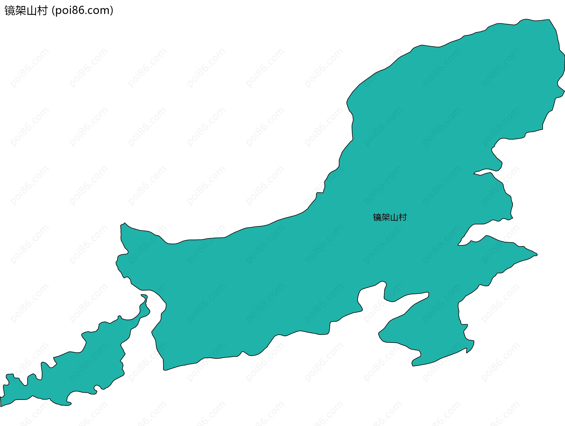 镜架山村边界地图