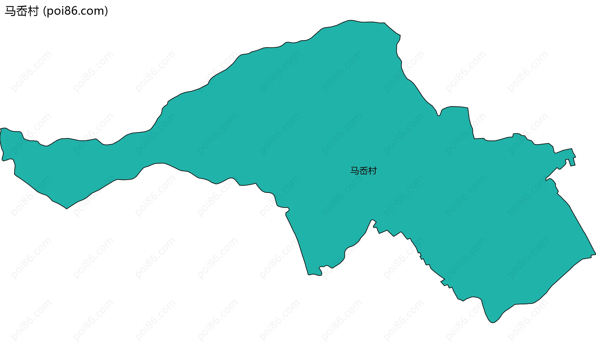 马岙村边界地图