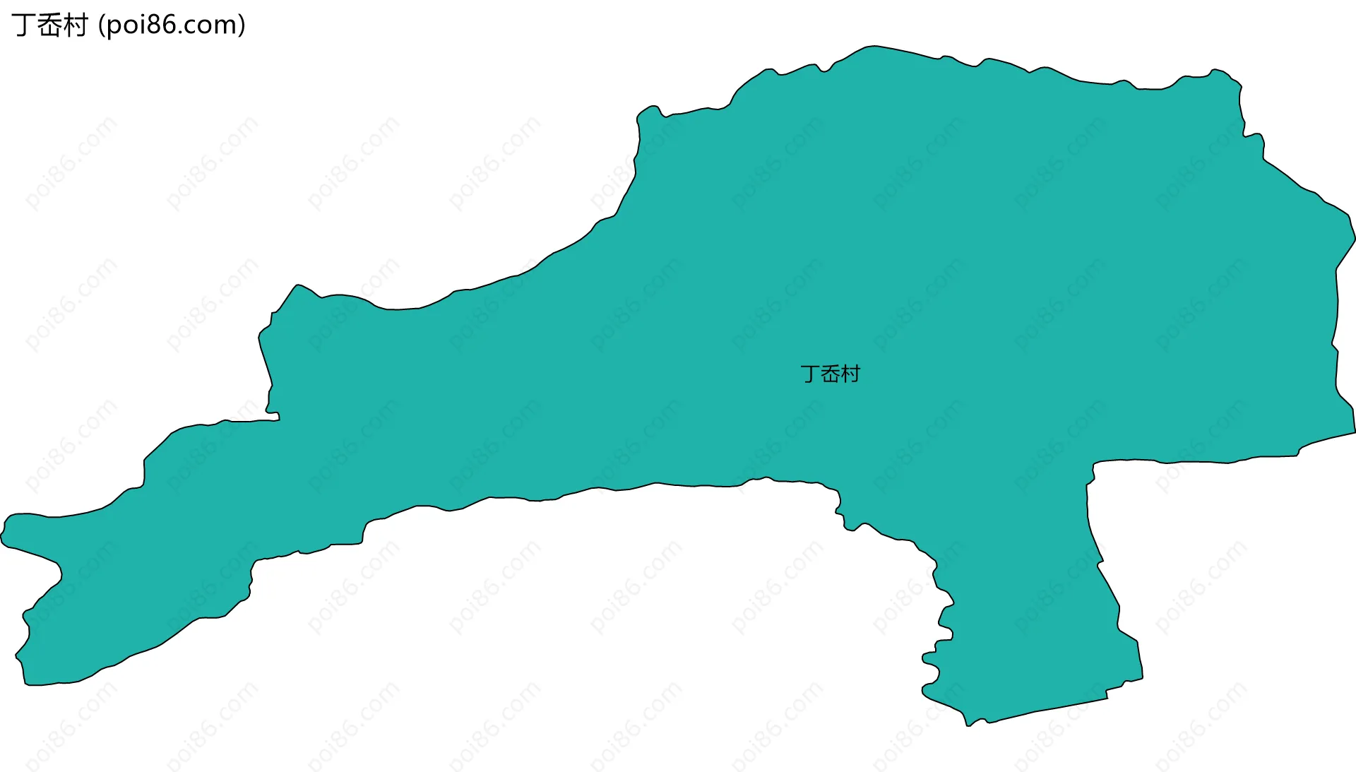 丁岙村边界地图