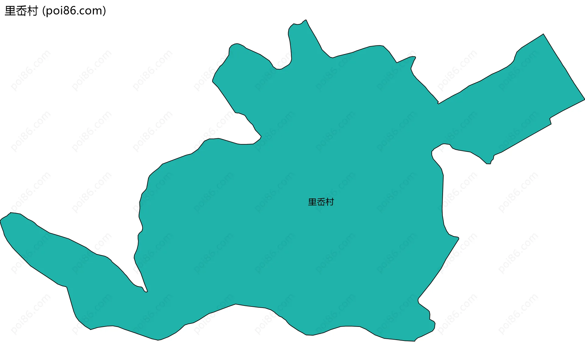 里岙村边界地图